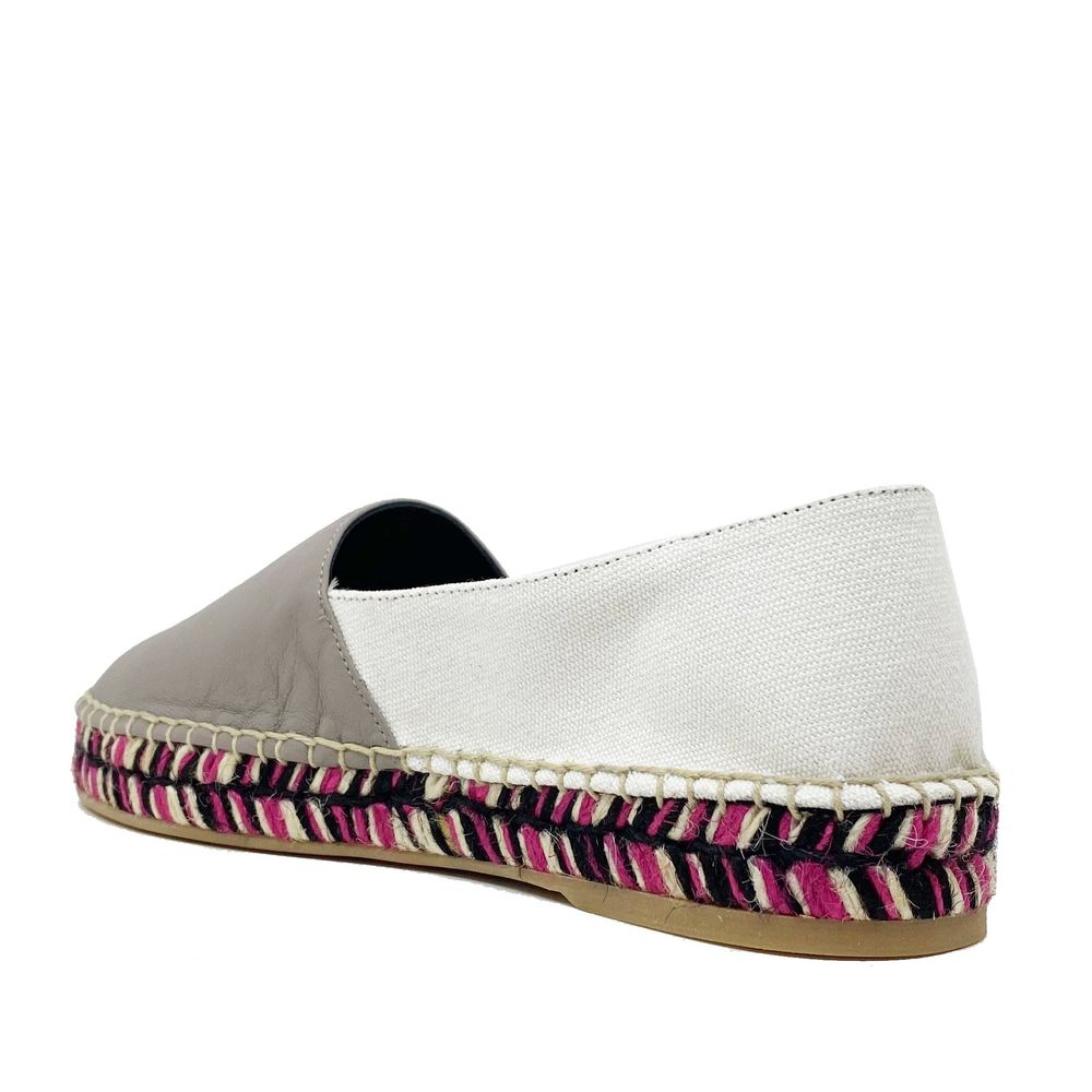 Off-White Leather Espadrilles