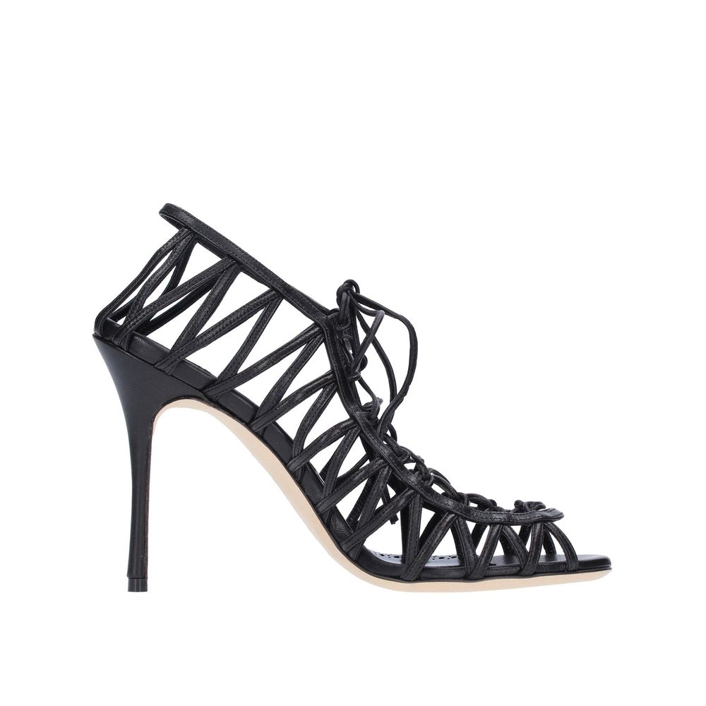 Manolo Blahnik Hamza 105 Leather Sandals - ACCEXO