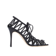 Manolo Blahnik Hamza 105 Leather Sandals - ACCEXO
