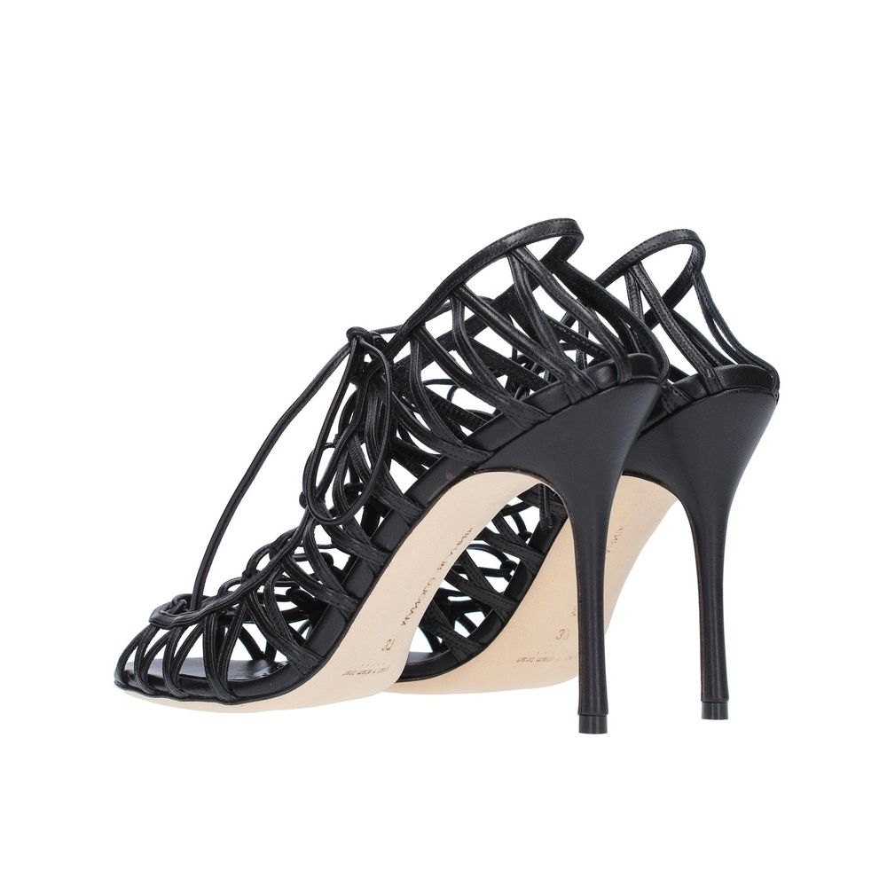 Manolo Blahnik Hamza 105 Leather Sandals - ACCEXO