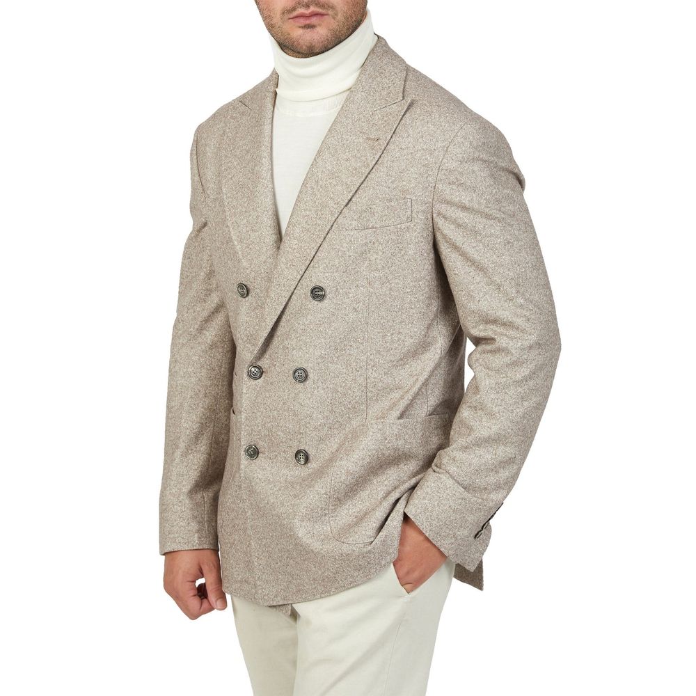 Brunello Cucinelli Double-Breasted Wool Jacket - ACCEXO