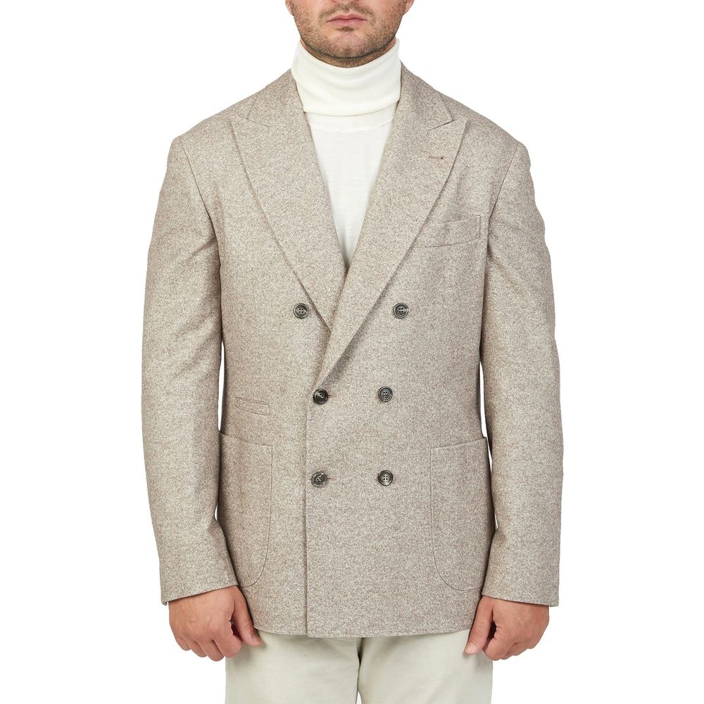 Brunello Cucinelli Double-Breasted Wool Jacket - ACCEXO