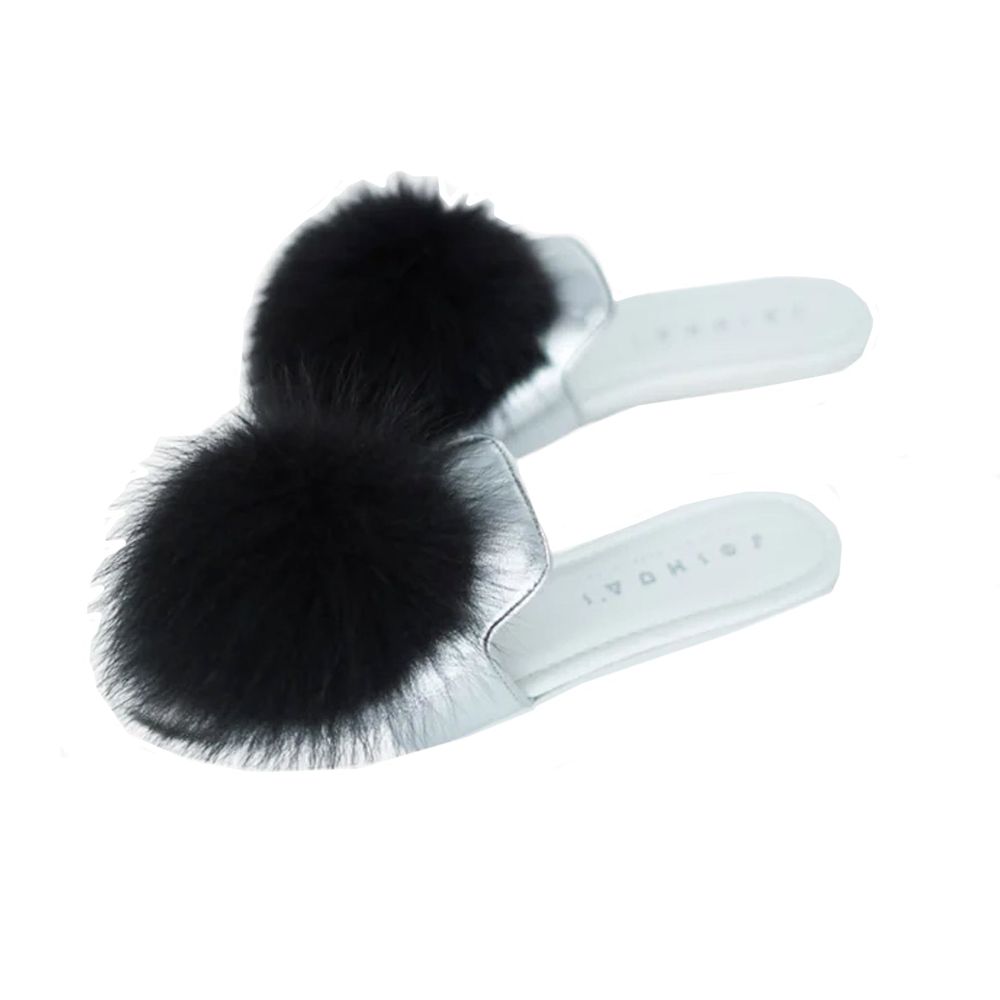 JOSHUA SANDERS Leather And Fur Mules - ACCEXO