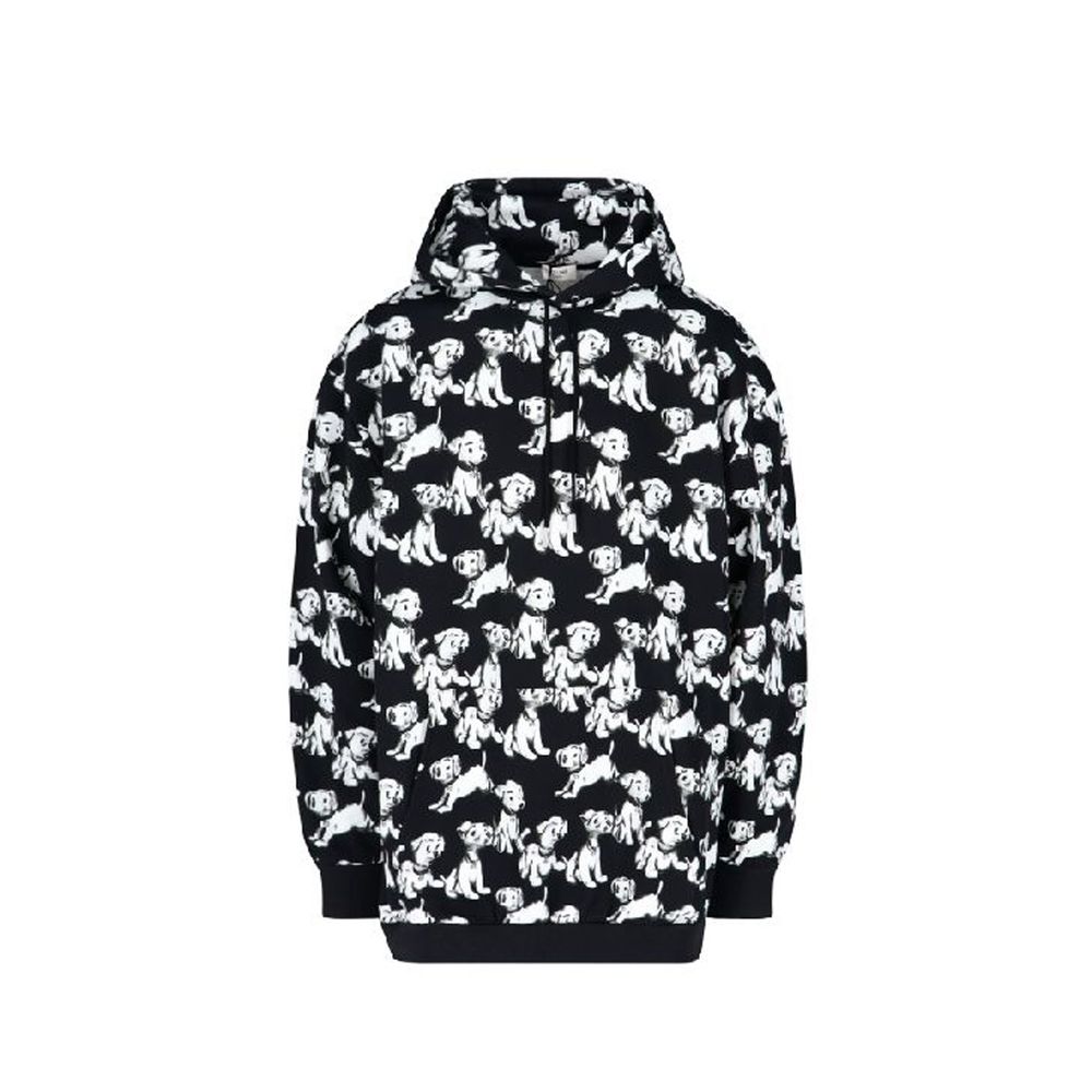 Celine Hooded Printed Dogs Sweatshirt - ACCEXO