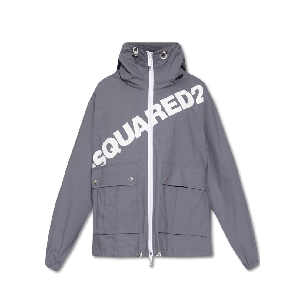 Dsquared² Logo Hooded Windbreaker - ACCEXO
