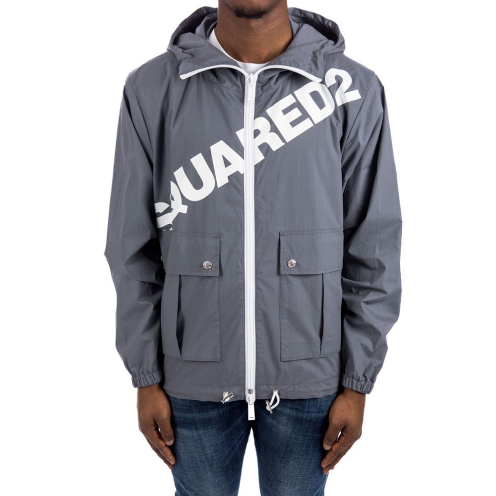 Dsquared² Logo Hooded Windbreaker - ACCEXO