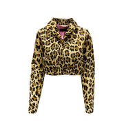 Dsquared² Leopard Calf Hair Cropped Jacket - ACCEXO