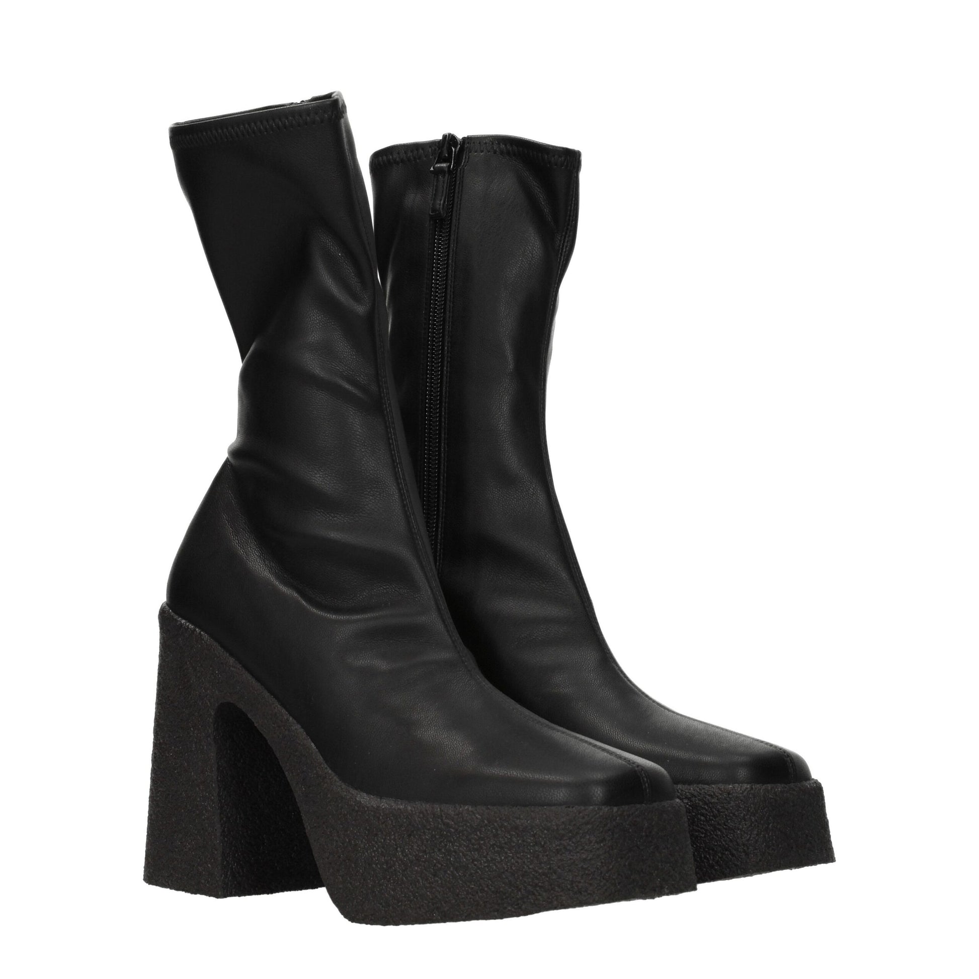 Stella McCartney Black Leather Ankle - ACCEXO