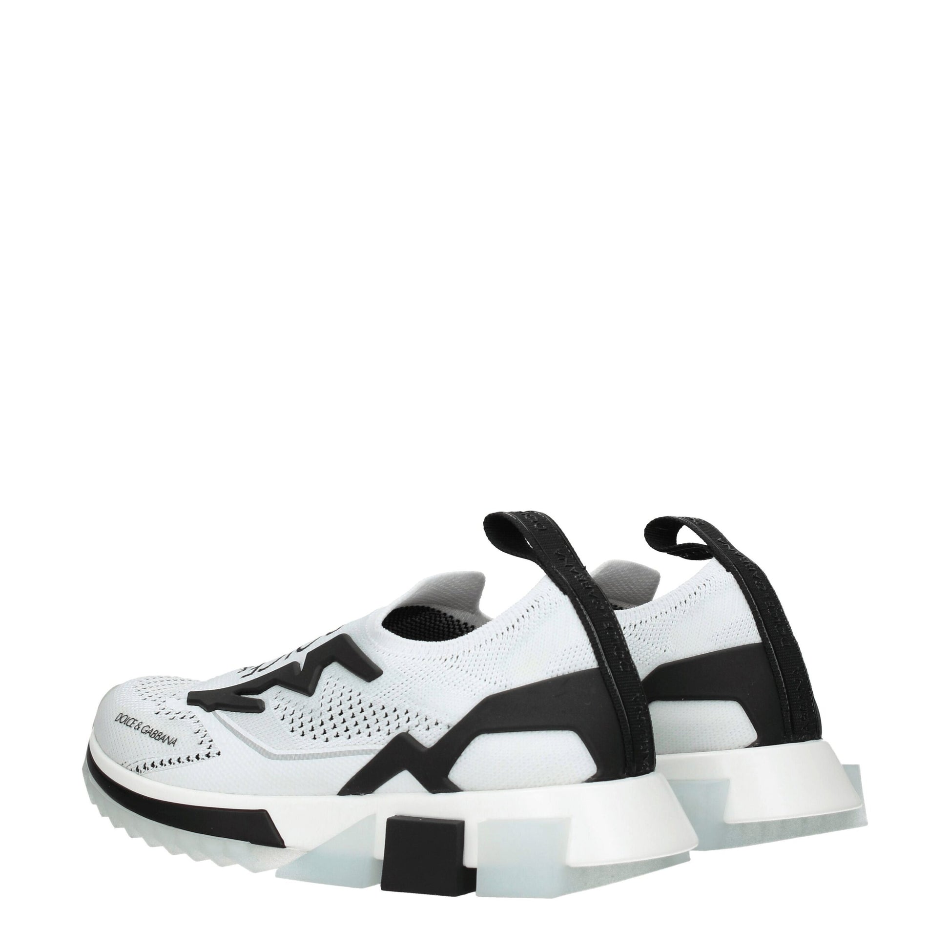 Dolce & Gabbana White Fabric Sneakers - ACCEXO