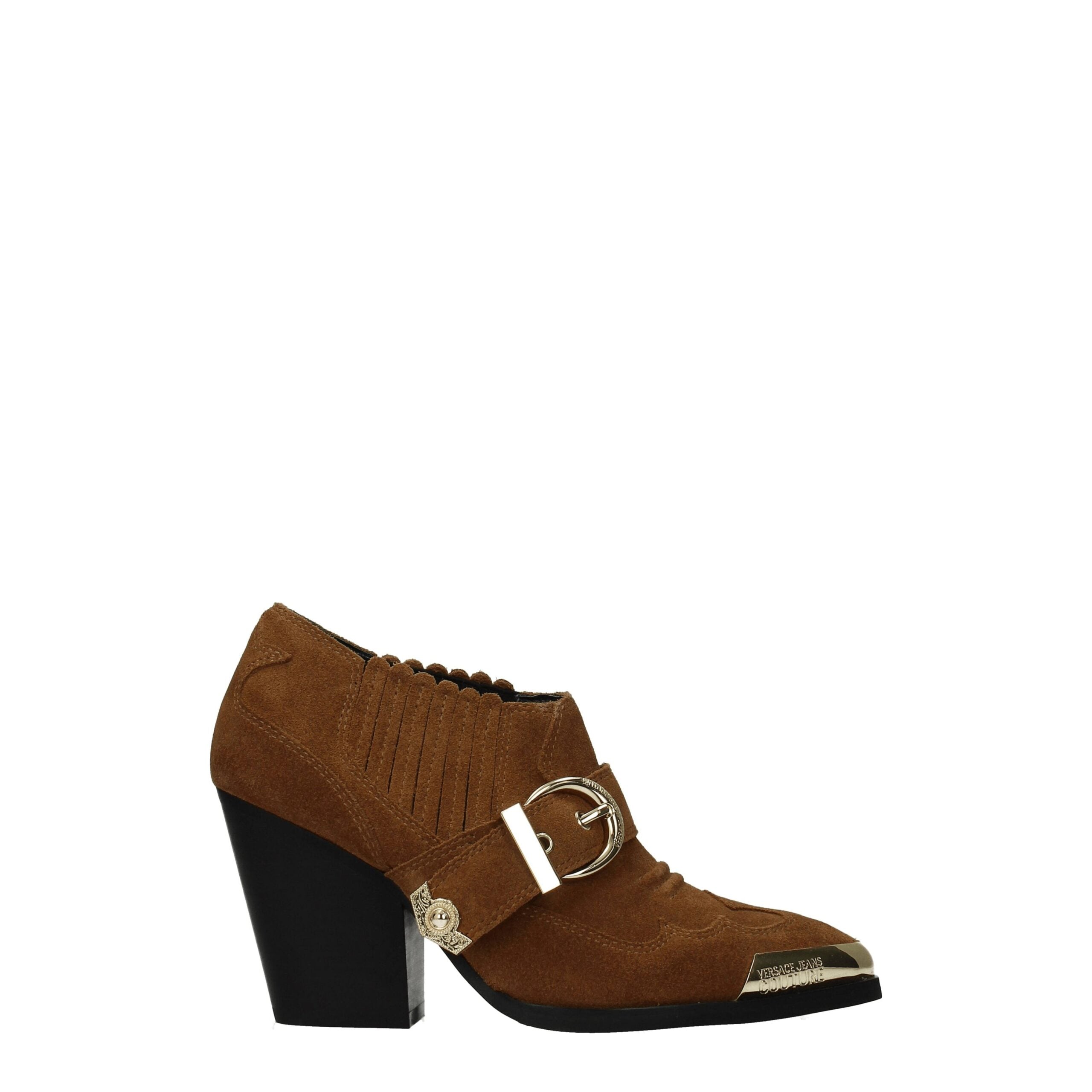 Versace Jeans Brown Leather Ankle - ACCEXO