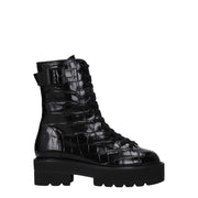 Stuart Weitzman Black Leather Ankle - ACCEXO