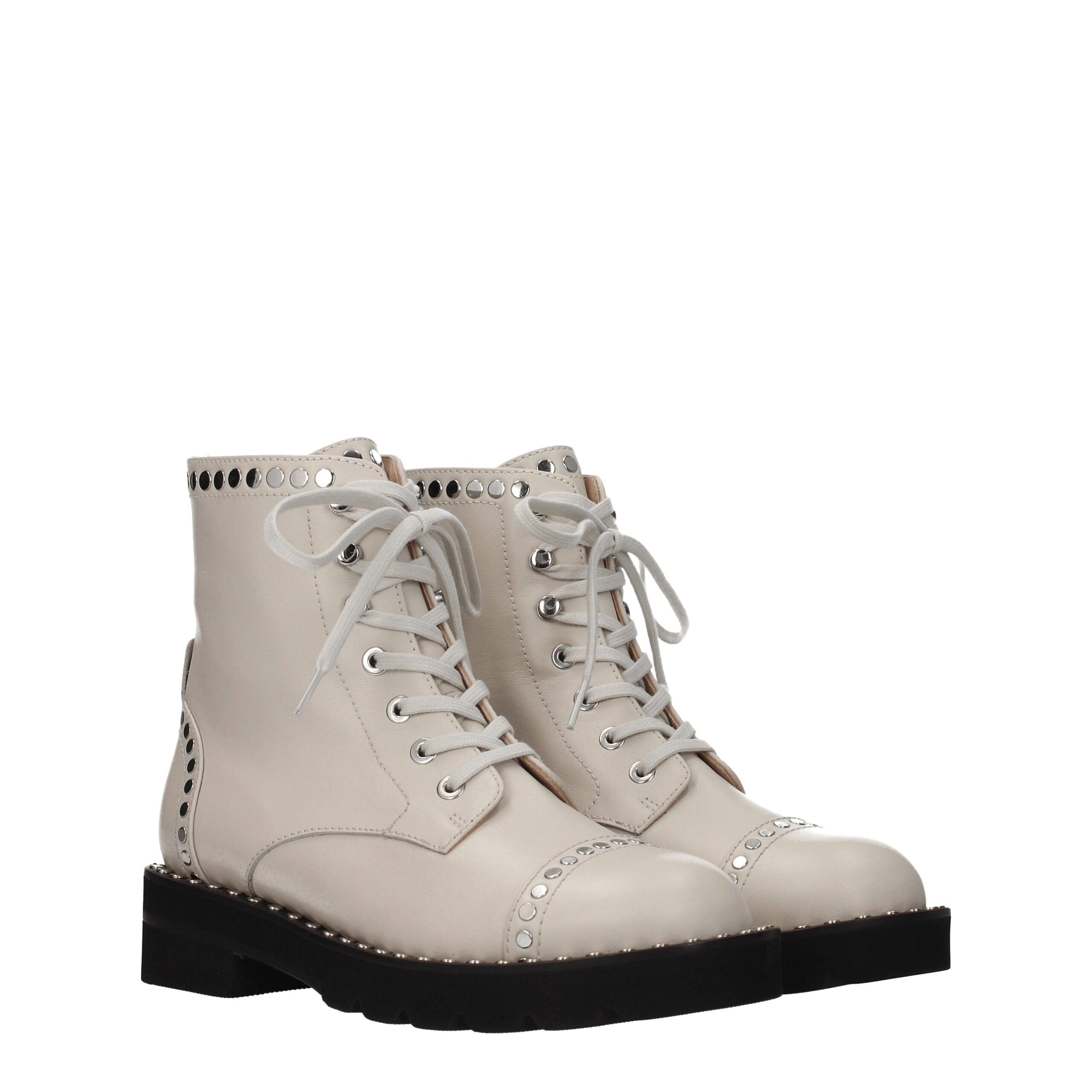 Stuart Weitzman Beige Leather Ankle - ACCEXO