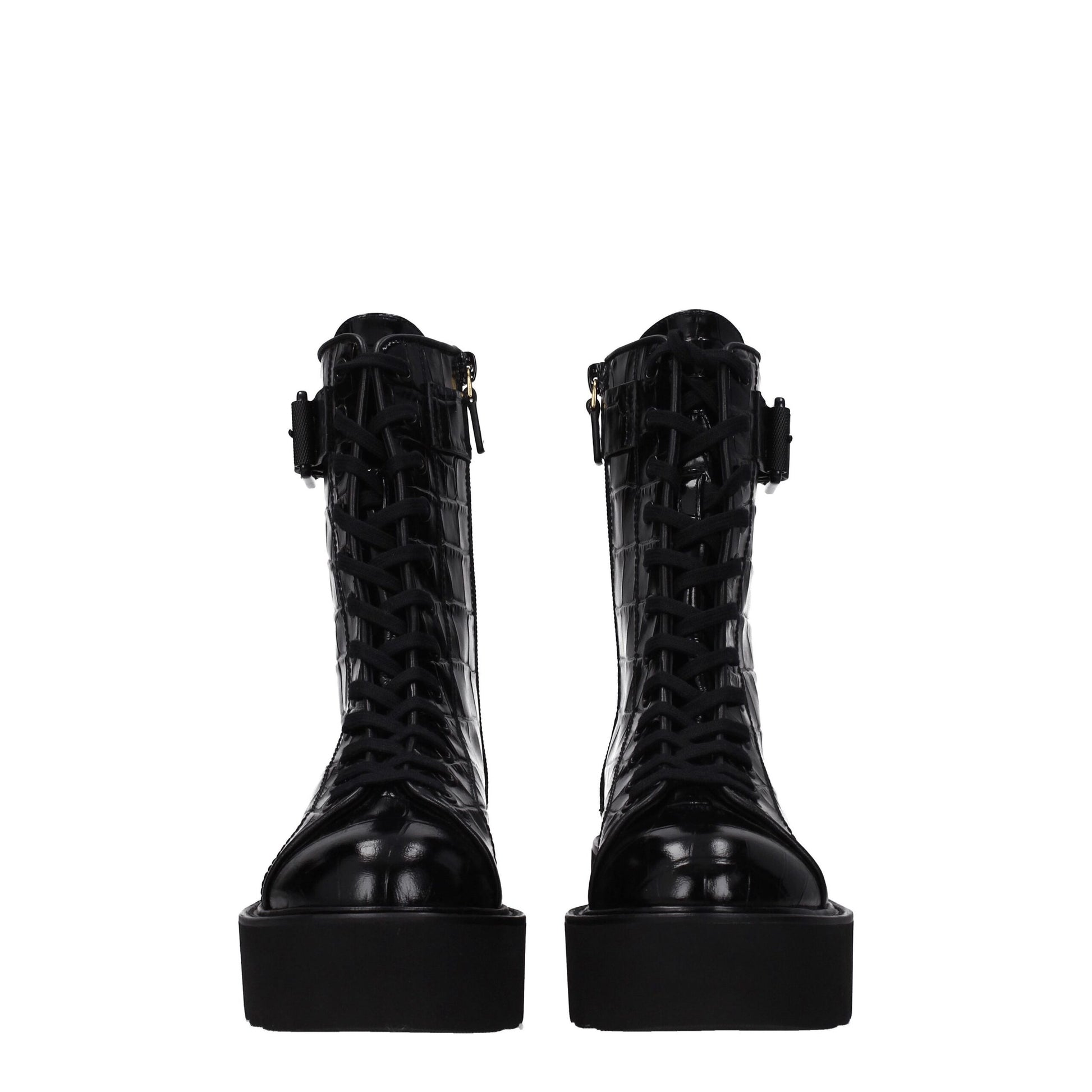 Stuart Weitzman Black Leather Ankle - ACCEXO