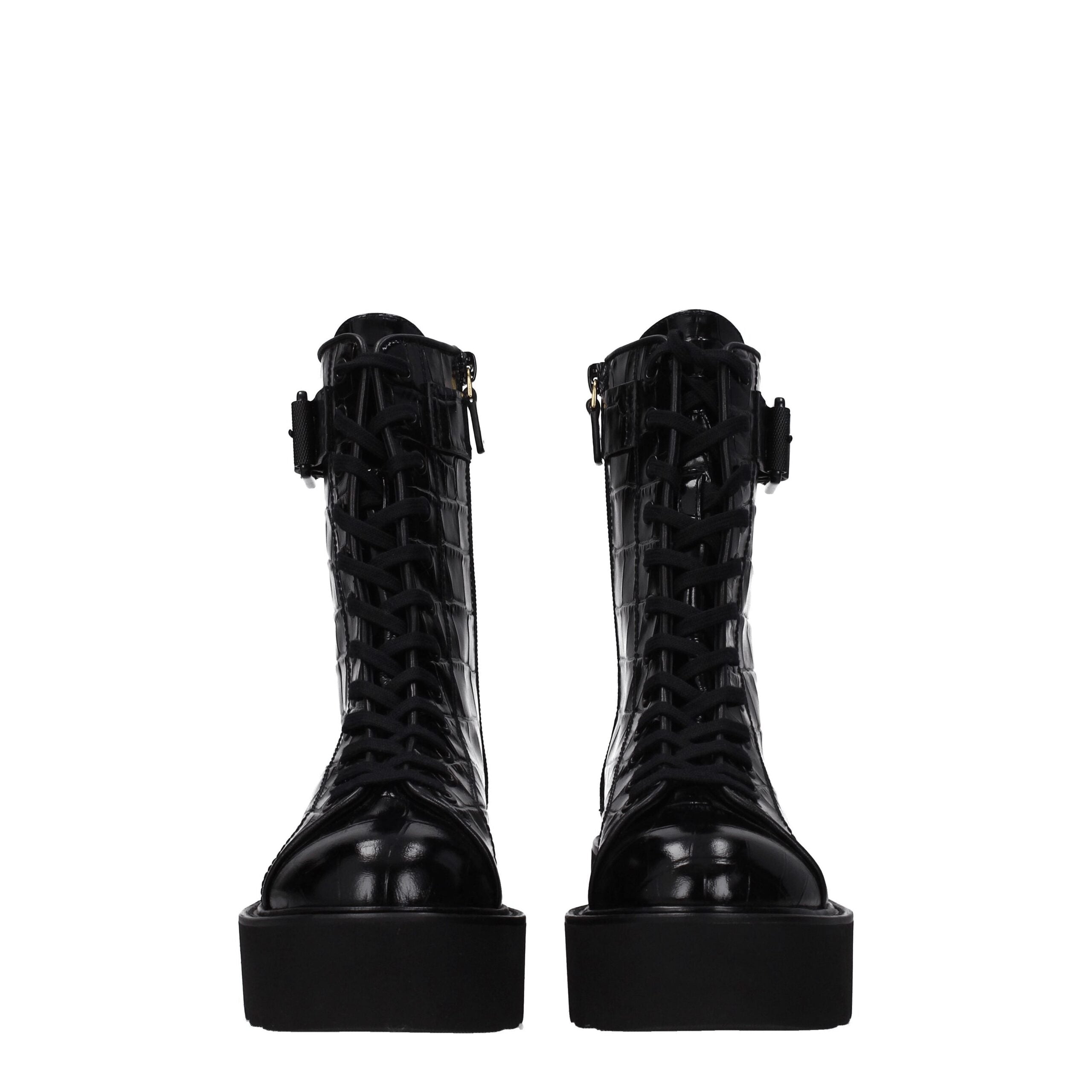 Stuart Weitzman Black Leather Ankle - ACCEXO