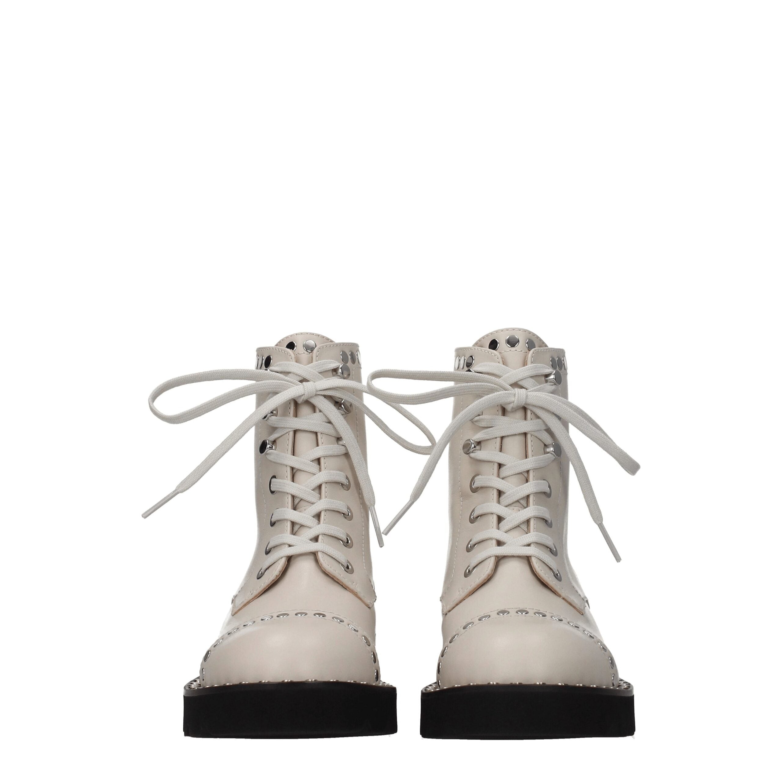 Stuart Weitzman Beige Leather Ankle - ACCEXO