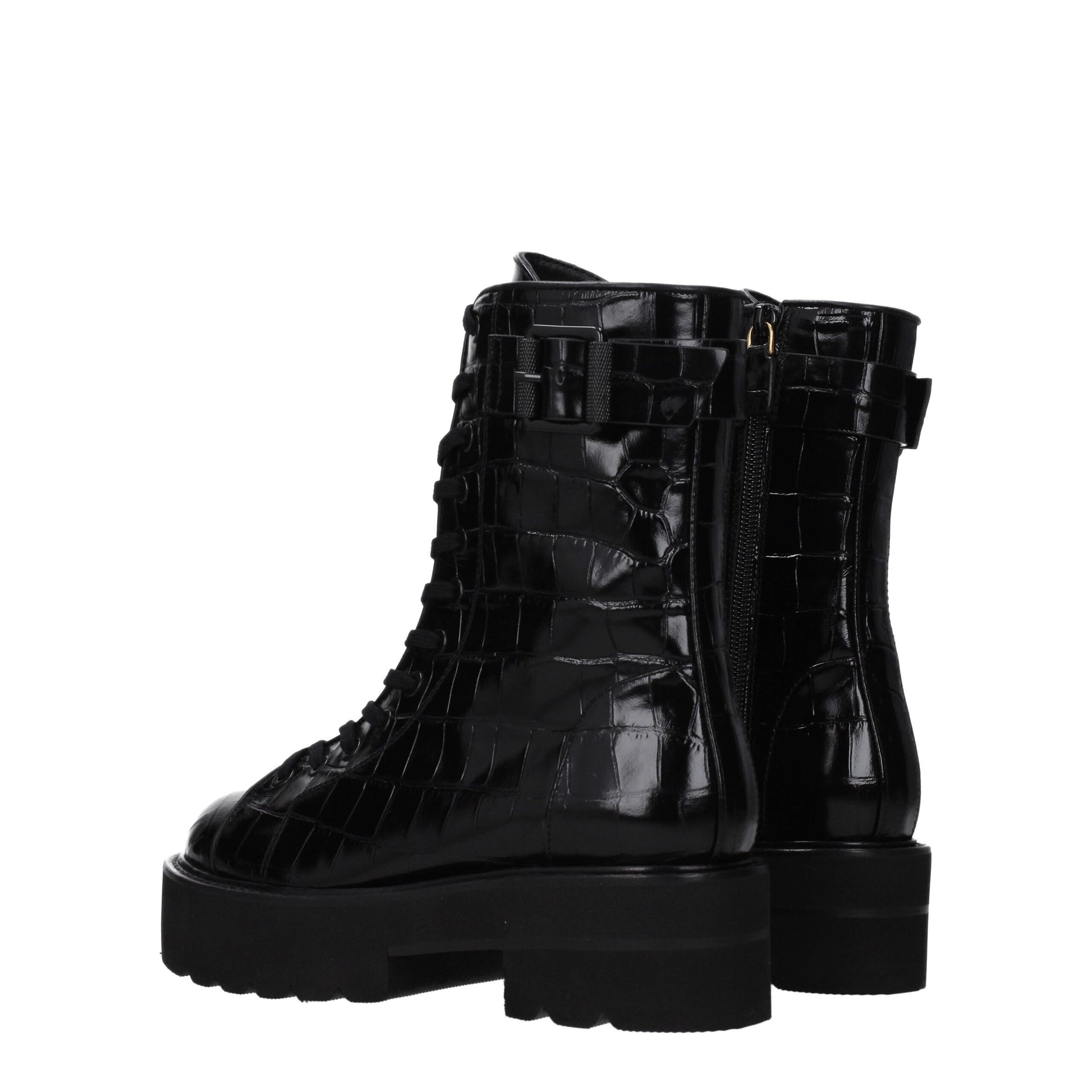 Stuart Weitzman Black Leather Ankle - ACCEXO