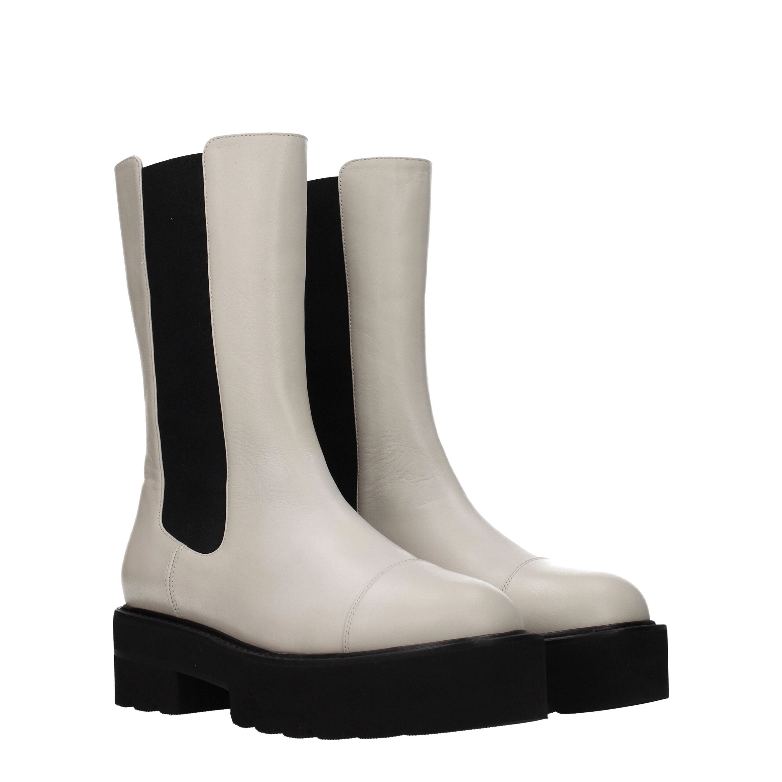 Stuart Weitzman Beige Leather Ankle - ACCEXO