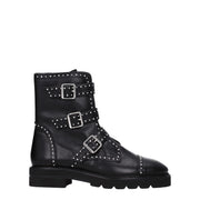 Stuart Weitzman Black Leather Ankle - ACCEXO