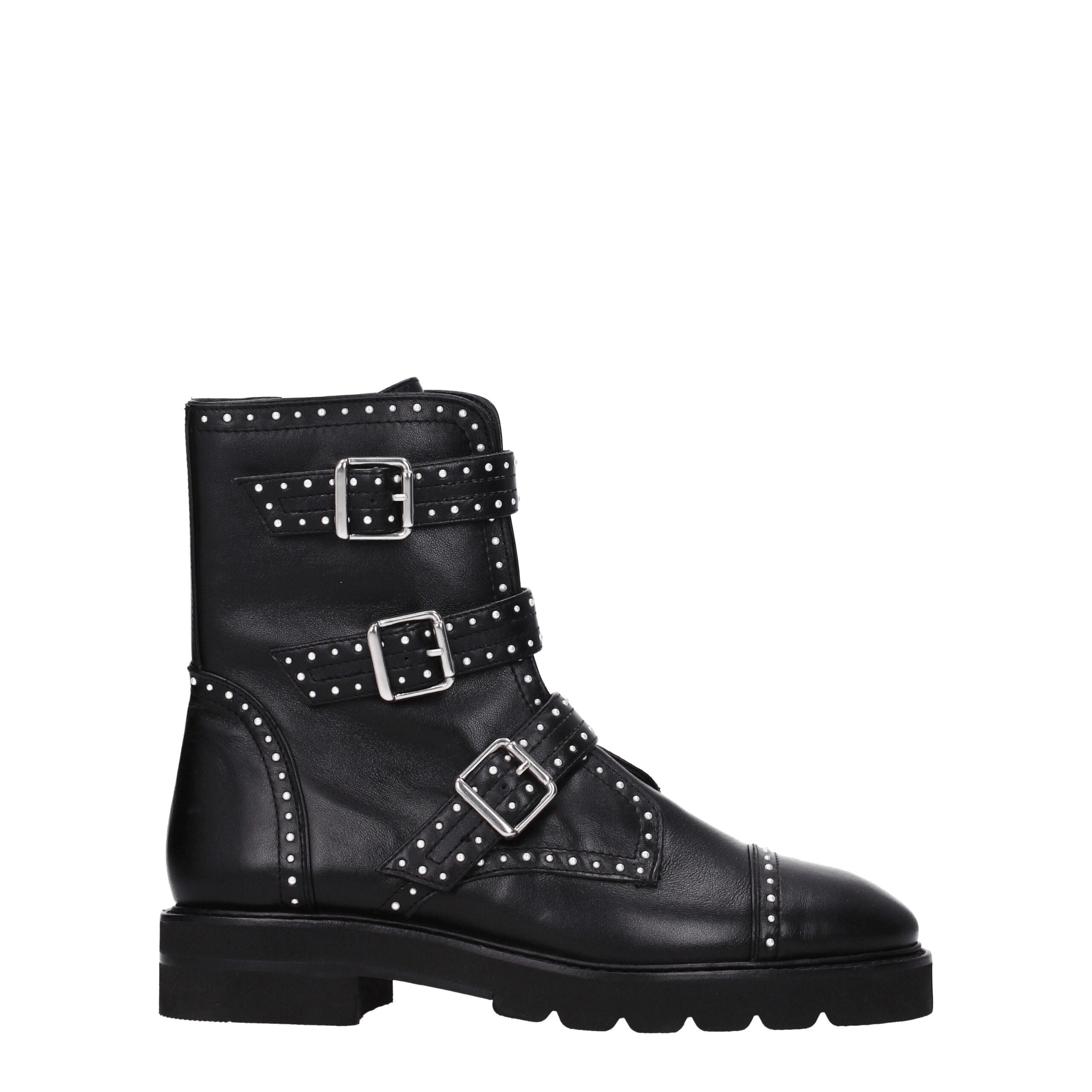 Stuart Weitzman Black Leather Ankle - ACCEXO