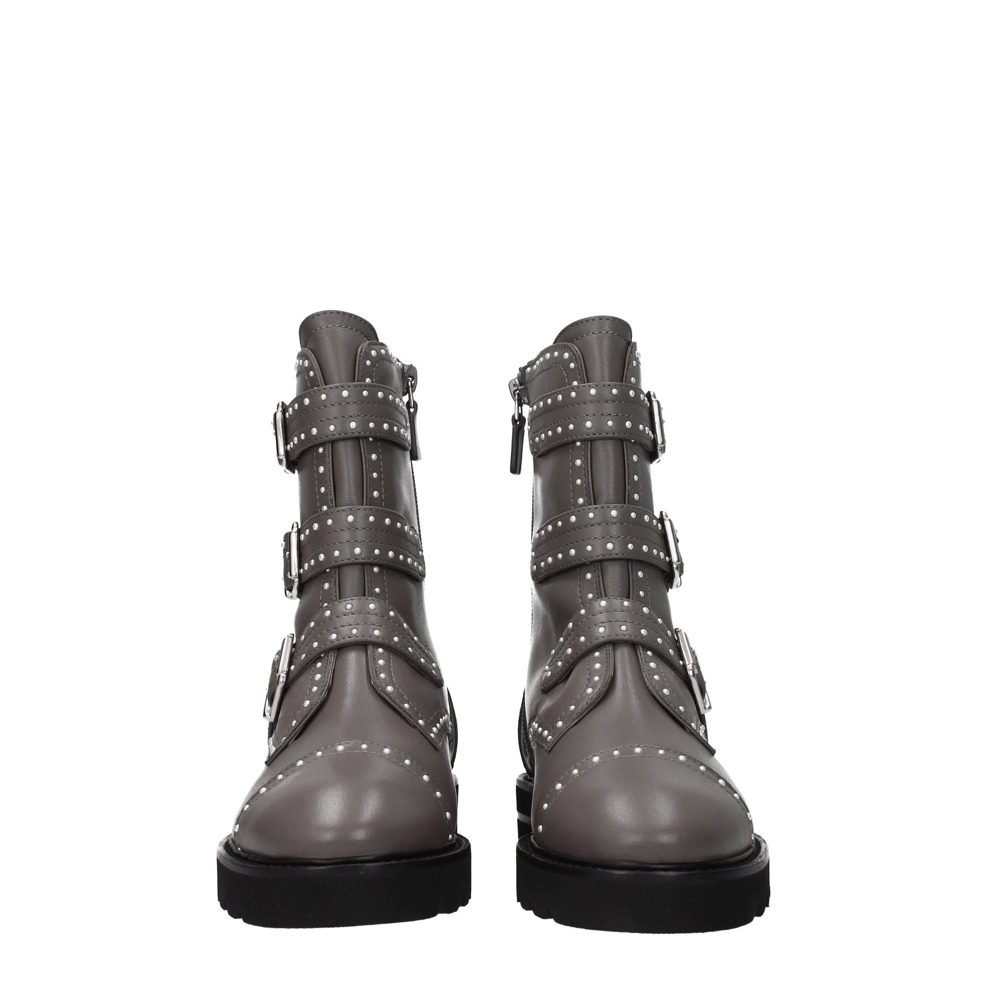 Stuart Weitzman Gray Leather Ankle - ACCEXO