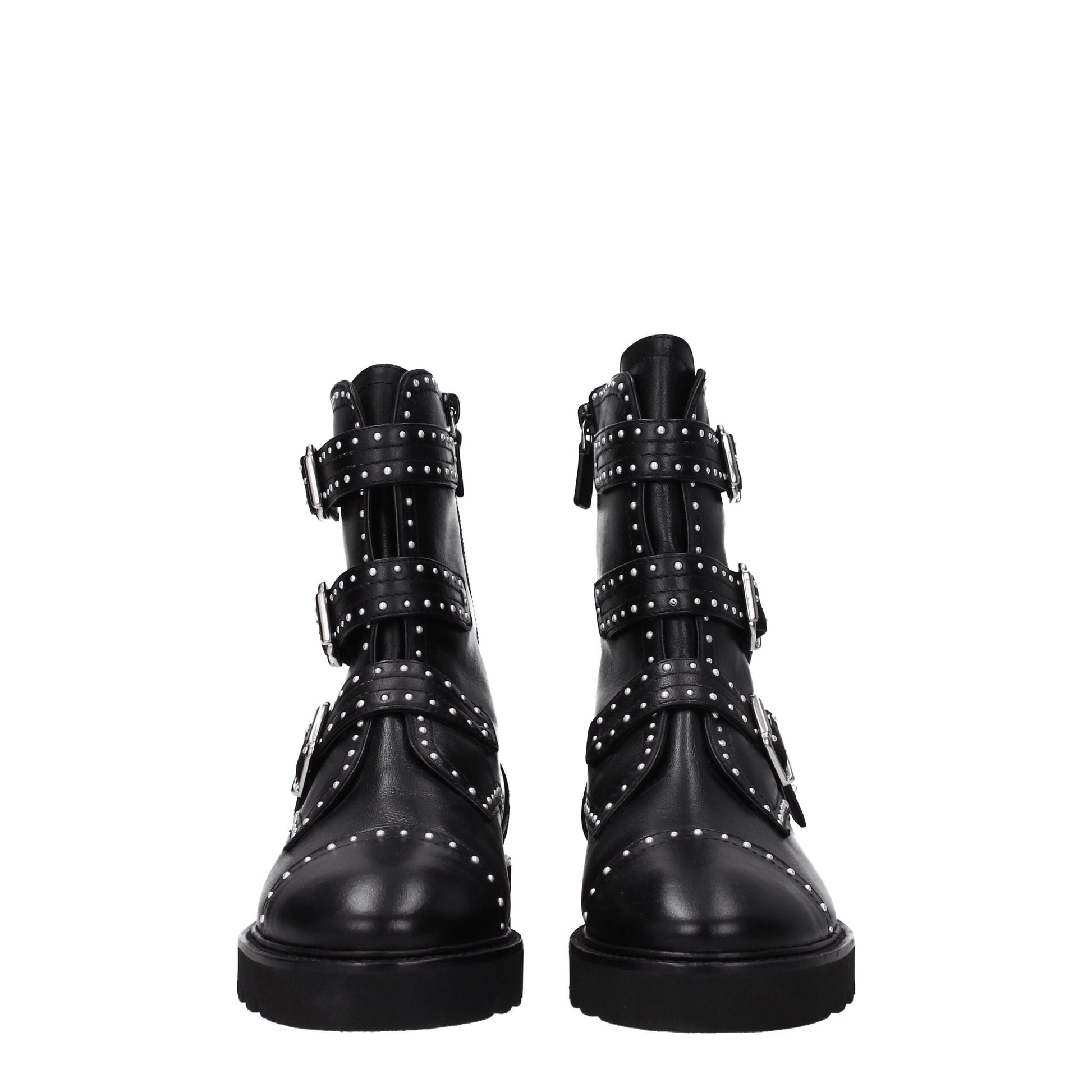 Stuart Weitzman Black Leather Ankle - ACCEXO