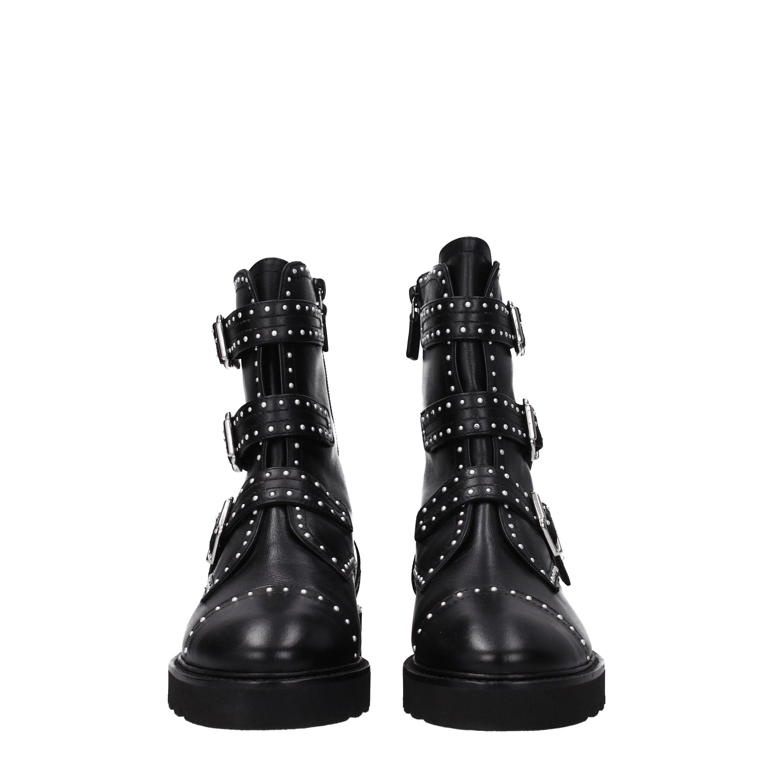 Stuart Weitzman Black Leather Ankle - ACCEXO