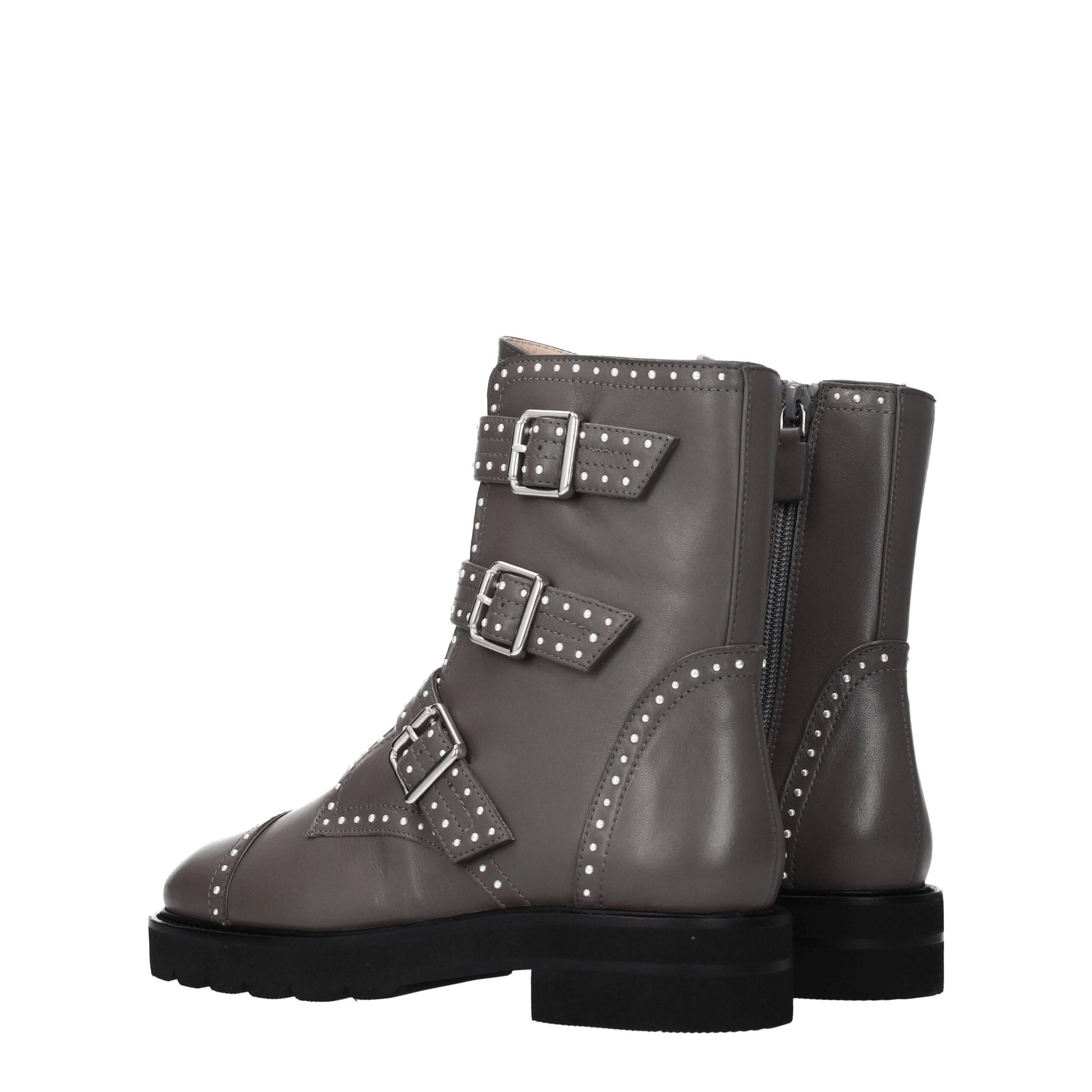Stuart Weitzman Gray Leather Ankle - ACCEXO