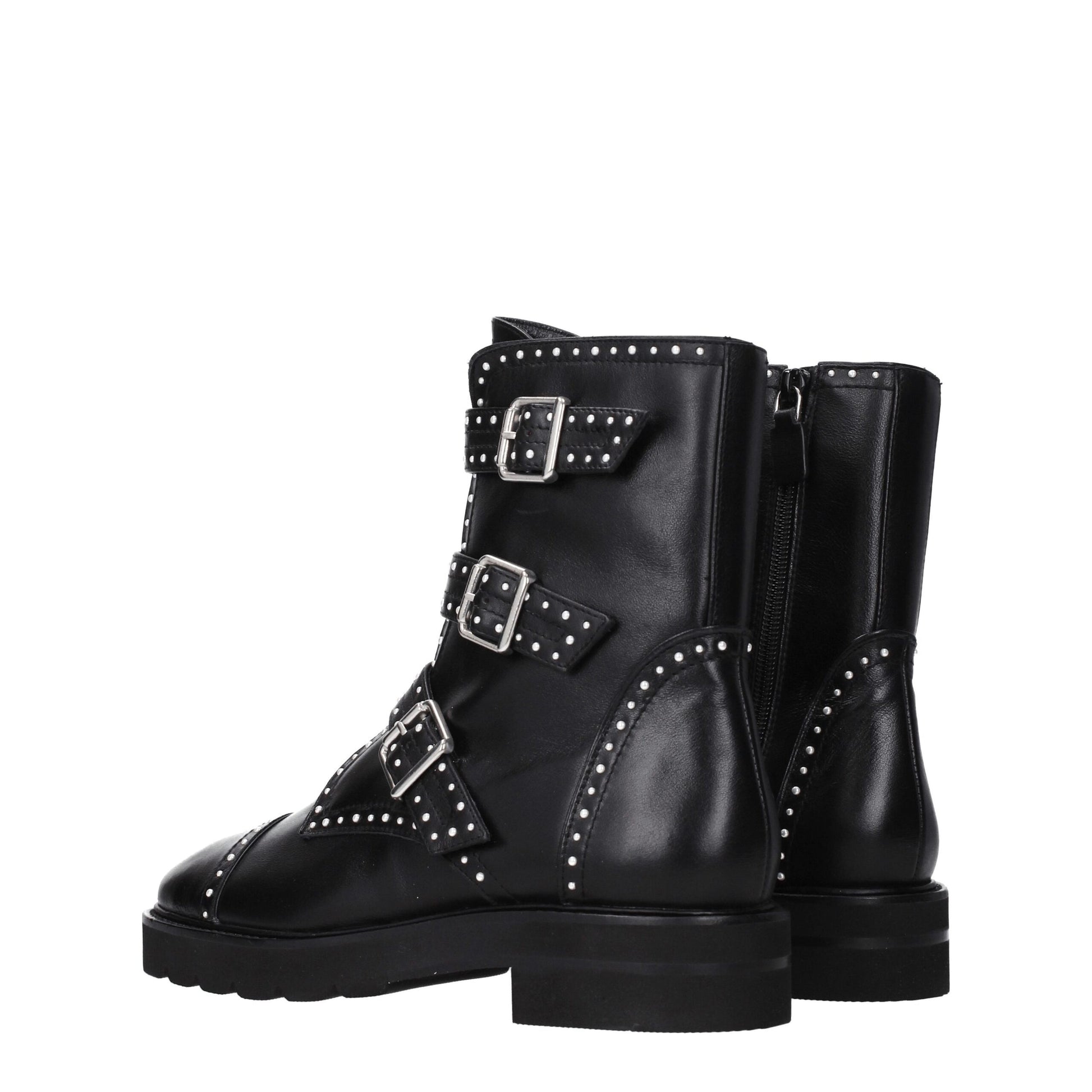 Stuart Weitzman Black Leather Ankle - ACCEXO