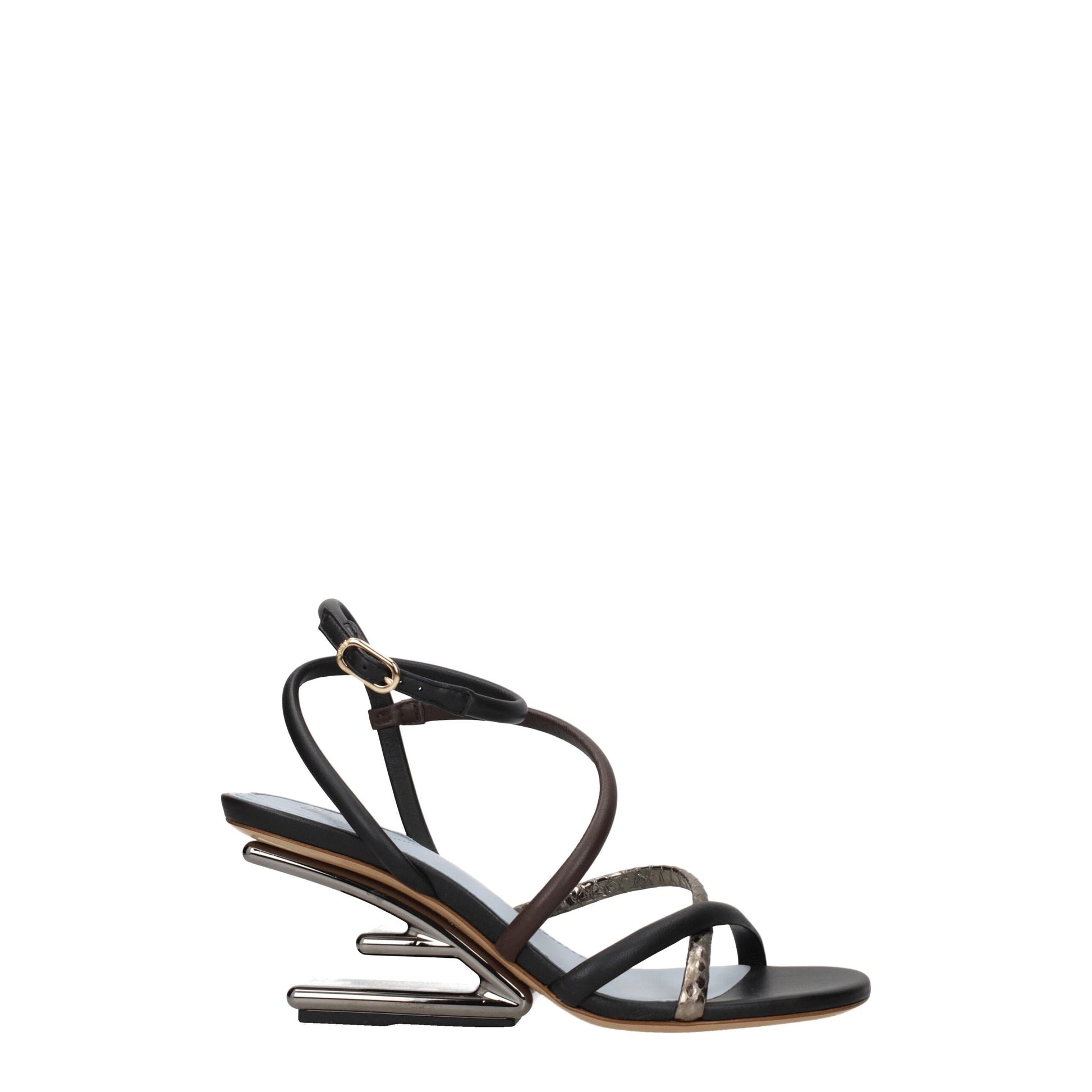 Fendi Multicolor Leather Sandal - ACCEXO