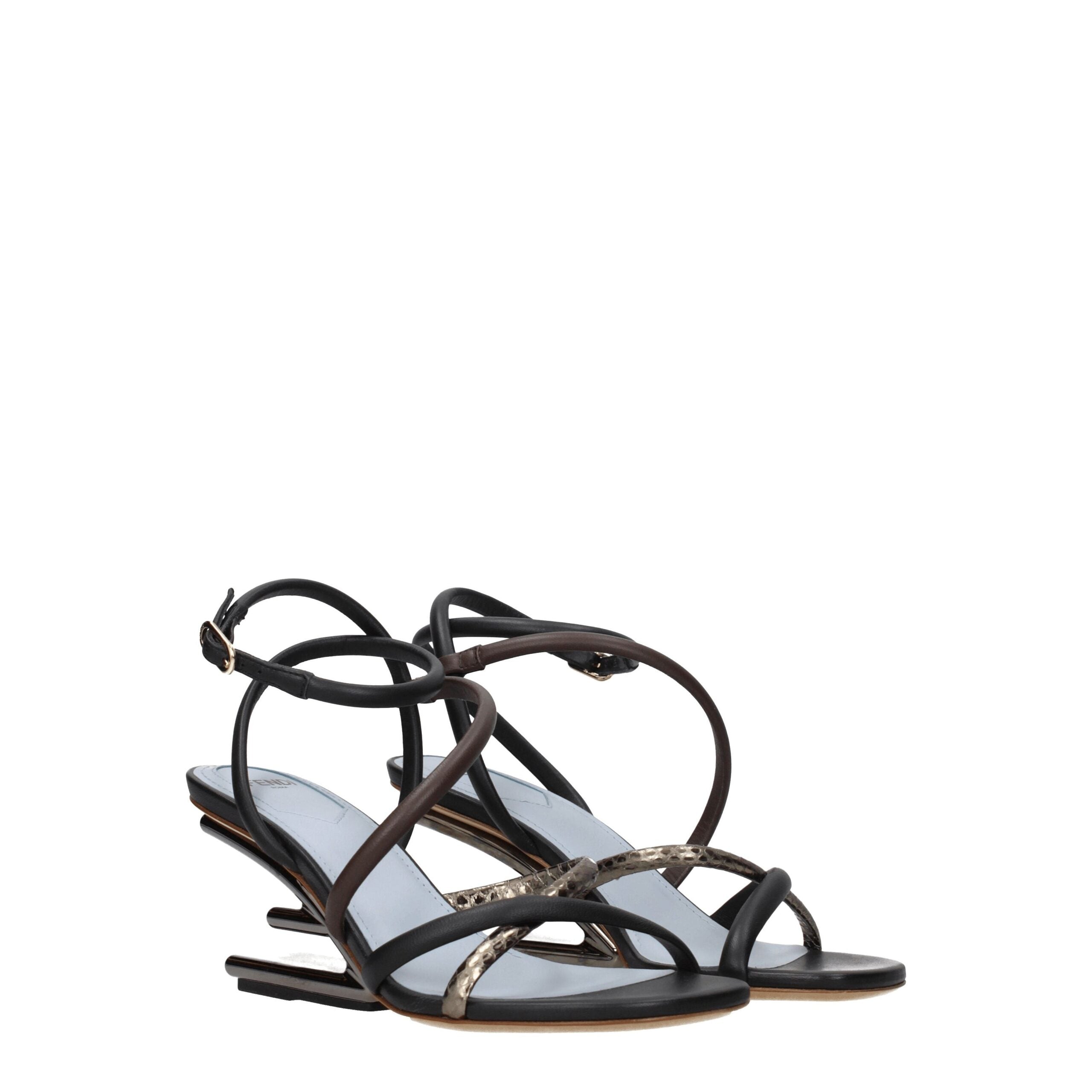 Fendi Multicolor Leather Sandal - ACCEXO