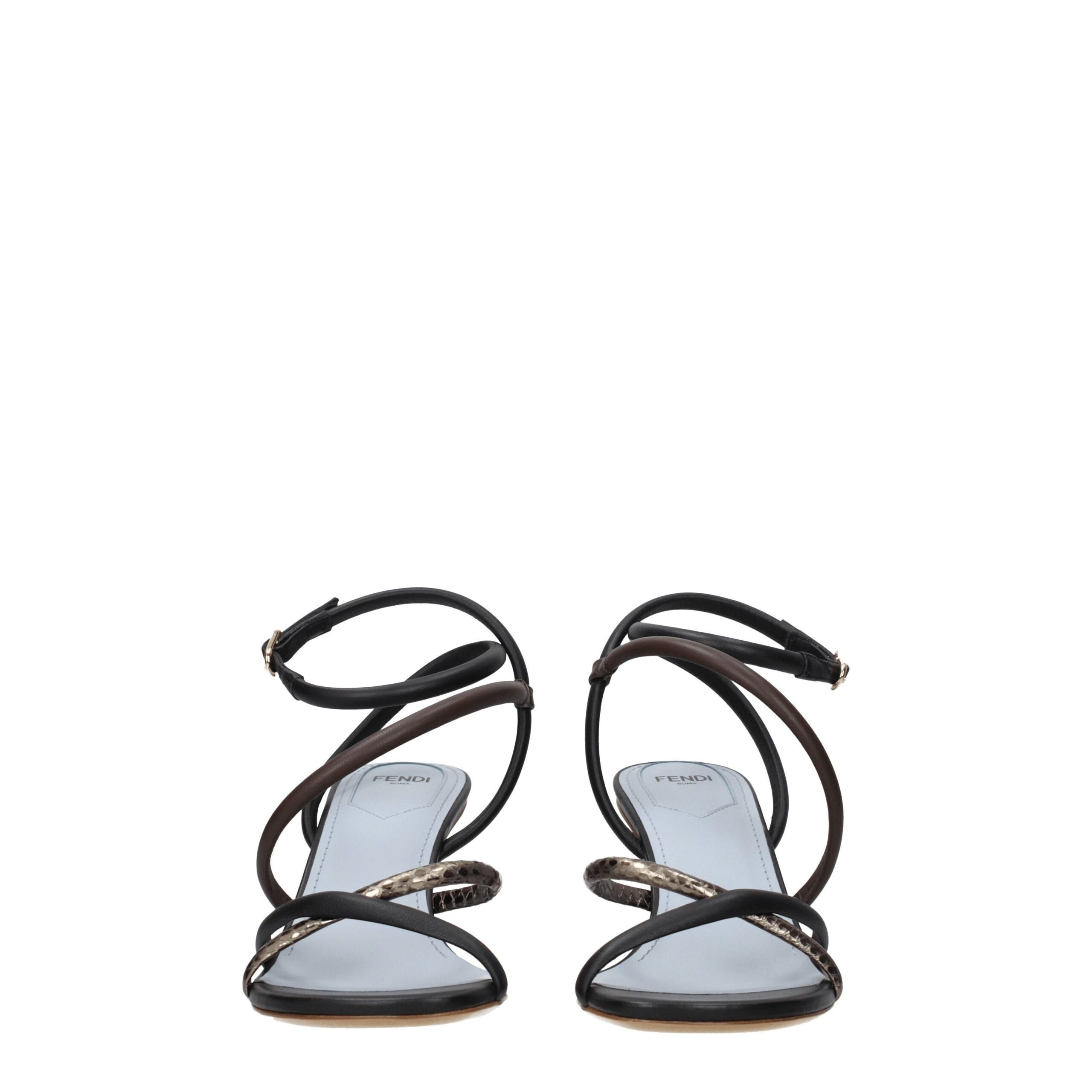 Fendi Multicolor Leather Sandal - ACCEXO