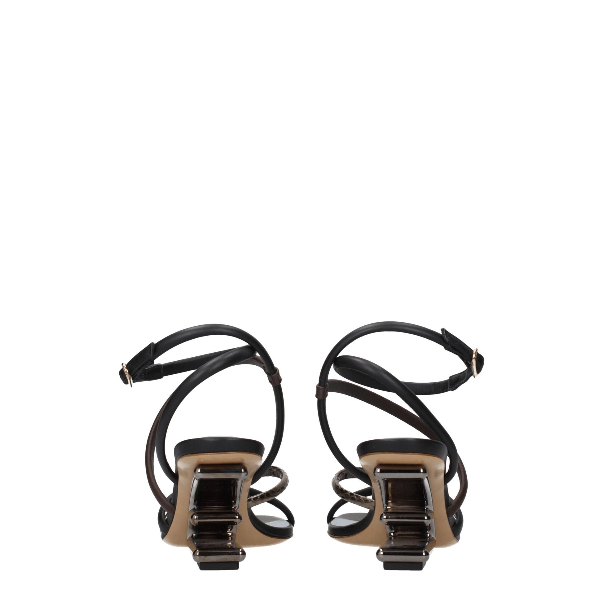 Fendi Multicolor Leather Sandal - ACCEXO