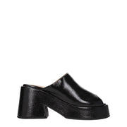 Ganni Black Leather Slipper