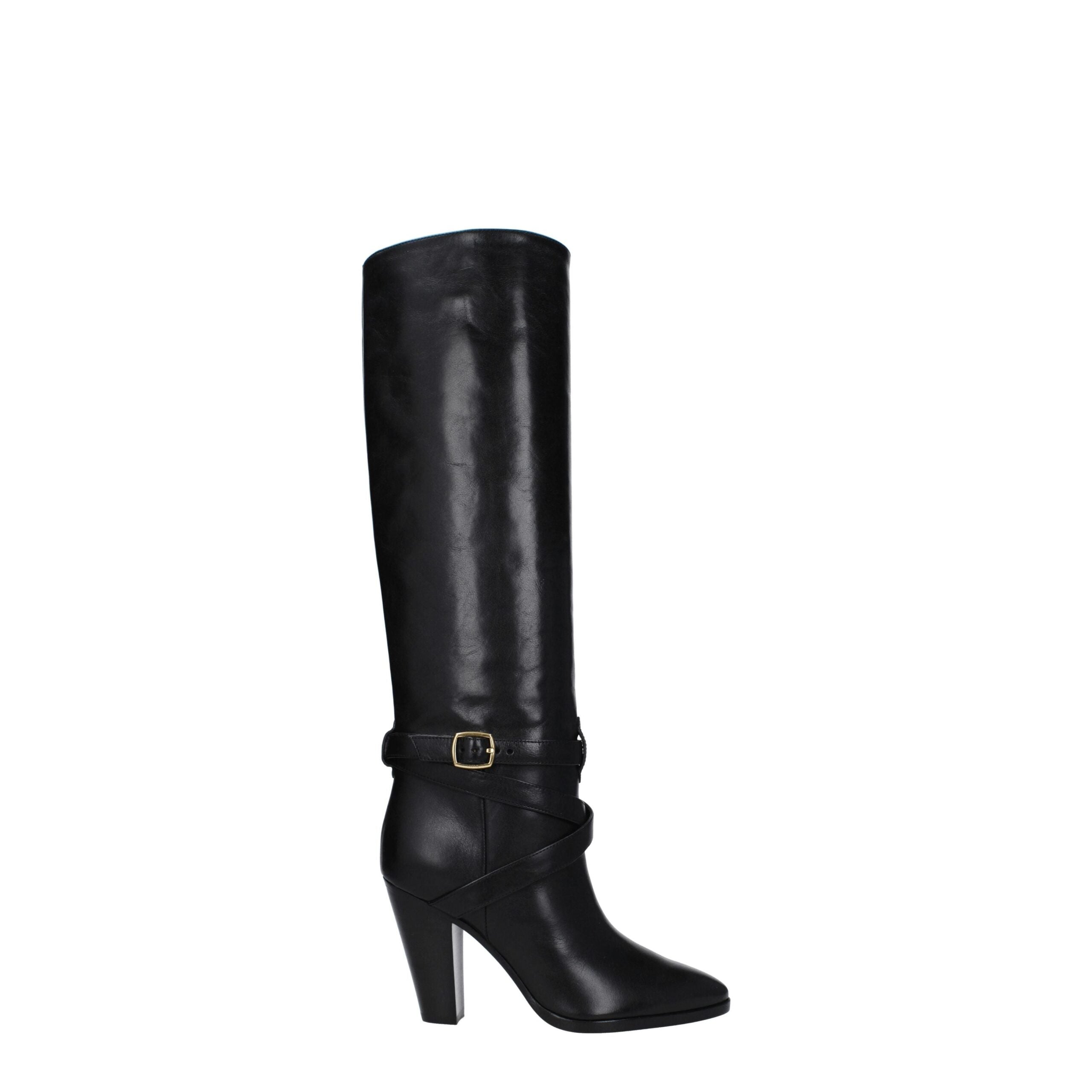 Celine Black Leather Boot