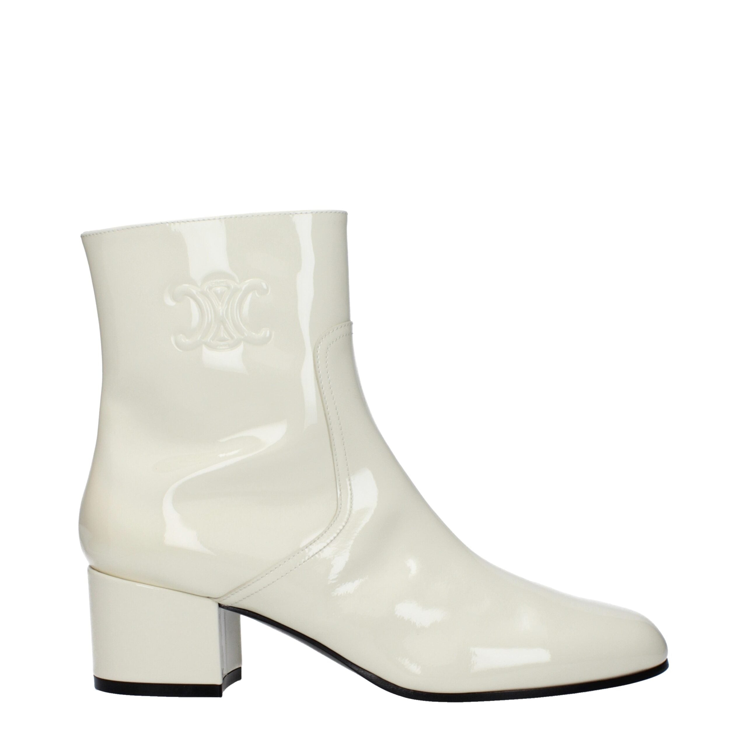 Celine Beige Leather Ankle