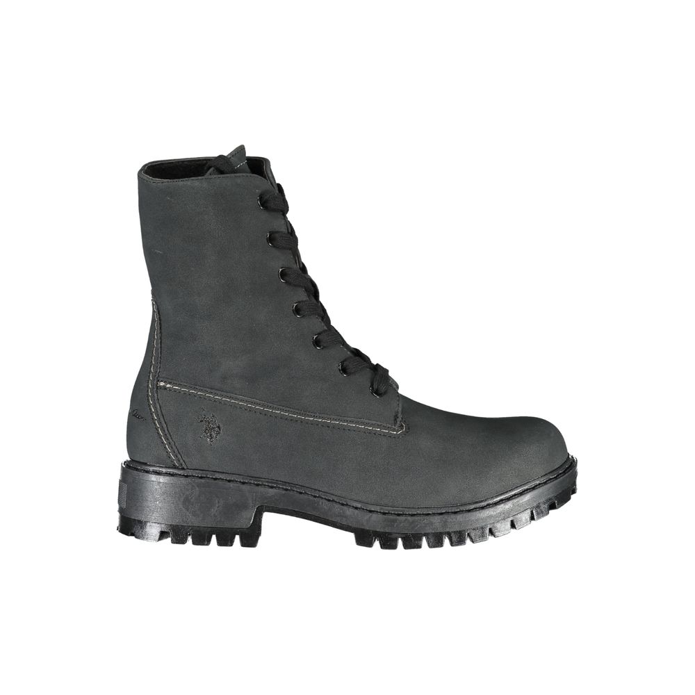 U.S. POLO ASSN. Black Polyester Boot - ACCEXO