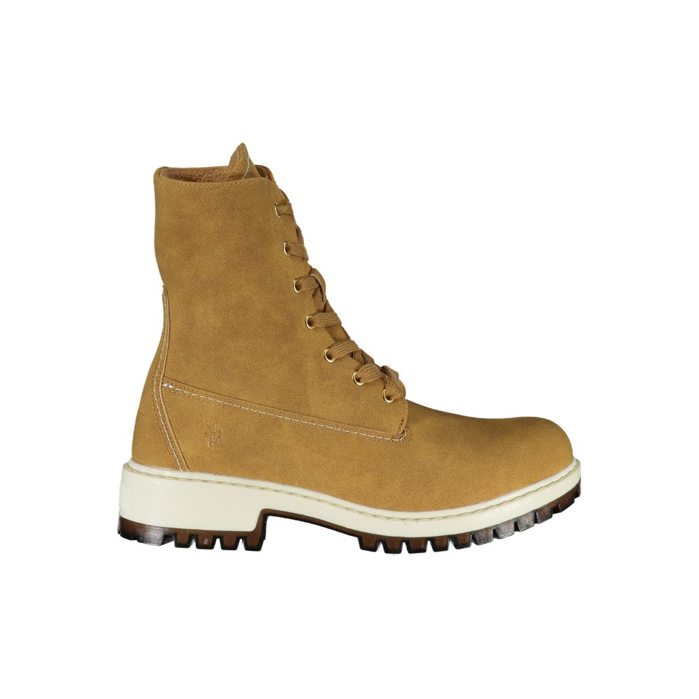 U.S. POLO ASSN. Brown Polyester Boot - ACCEXO