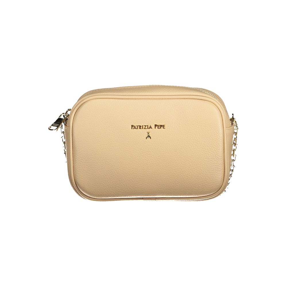 Patrizia Pepe Beige Leather Handbag - ACCEXO
