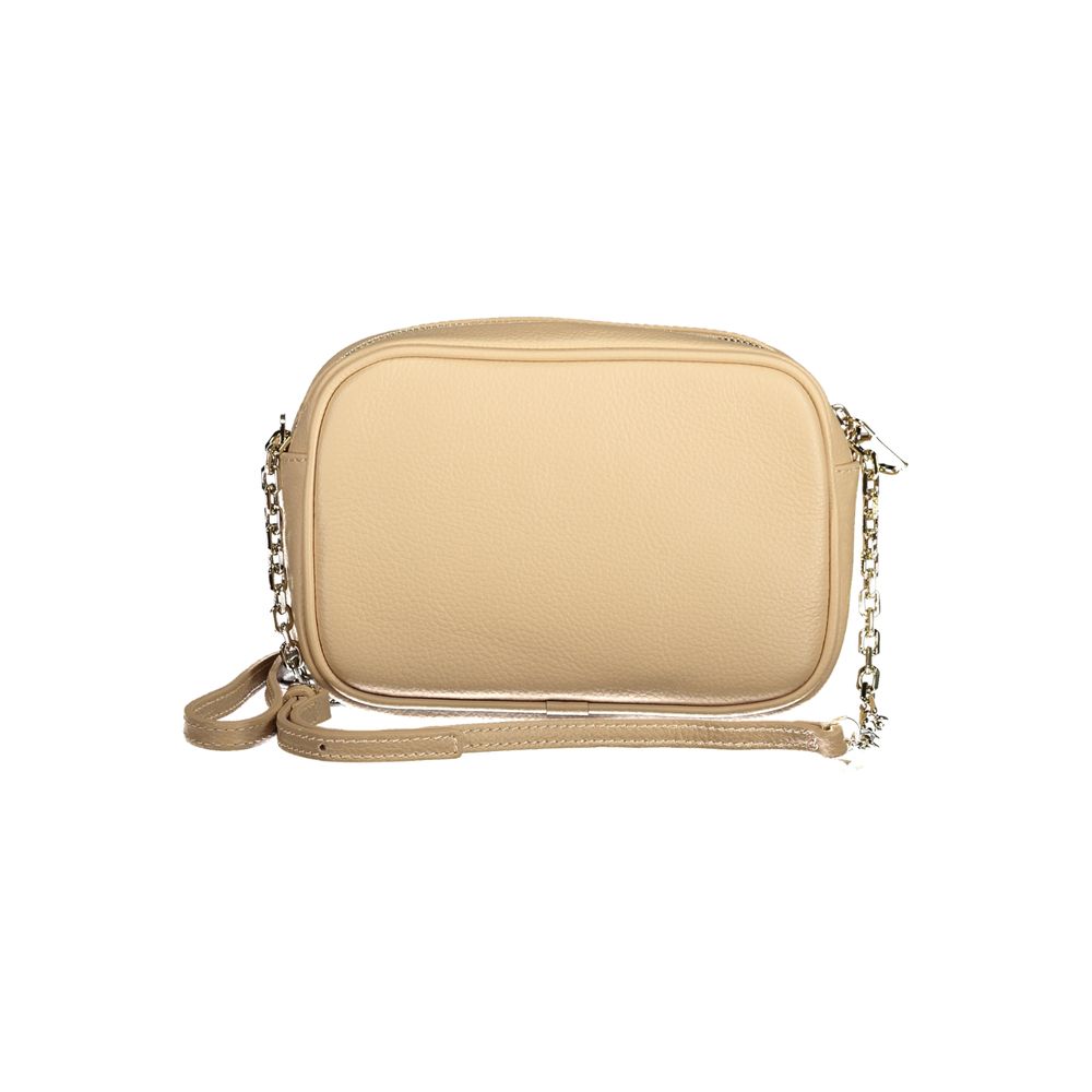 Patrizia Pepe Beige Leather Handbag - ACCEXO