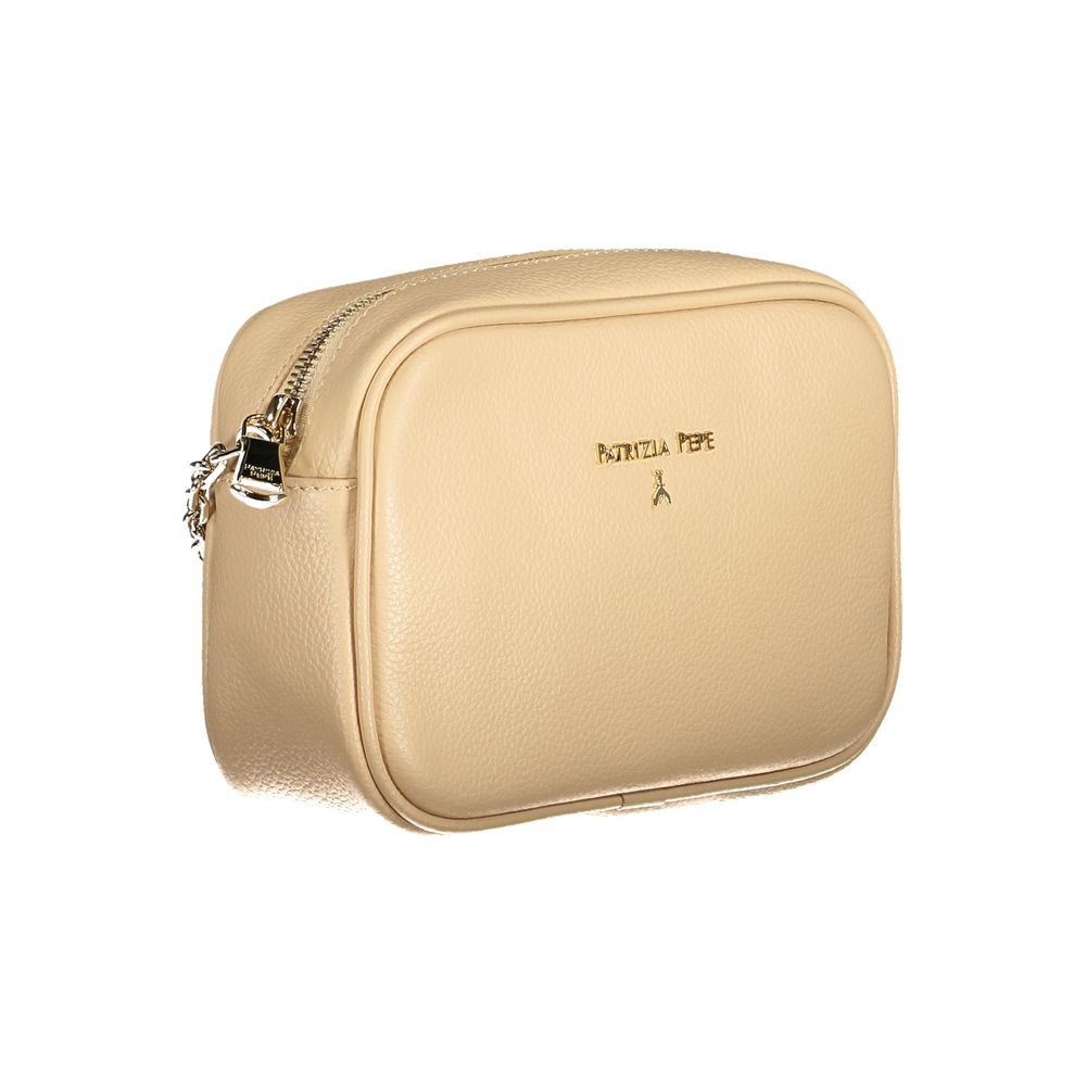Patrizia Pepe Beige Leather Handbag - ACCEXO