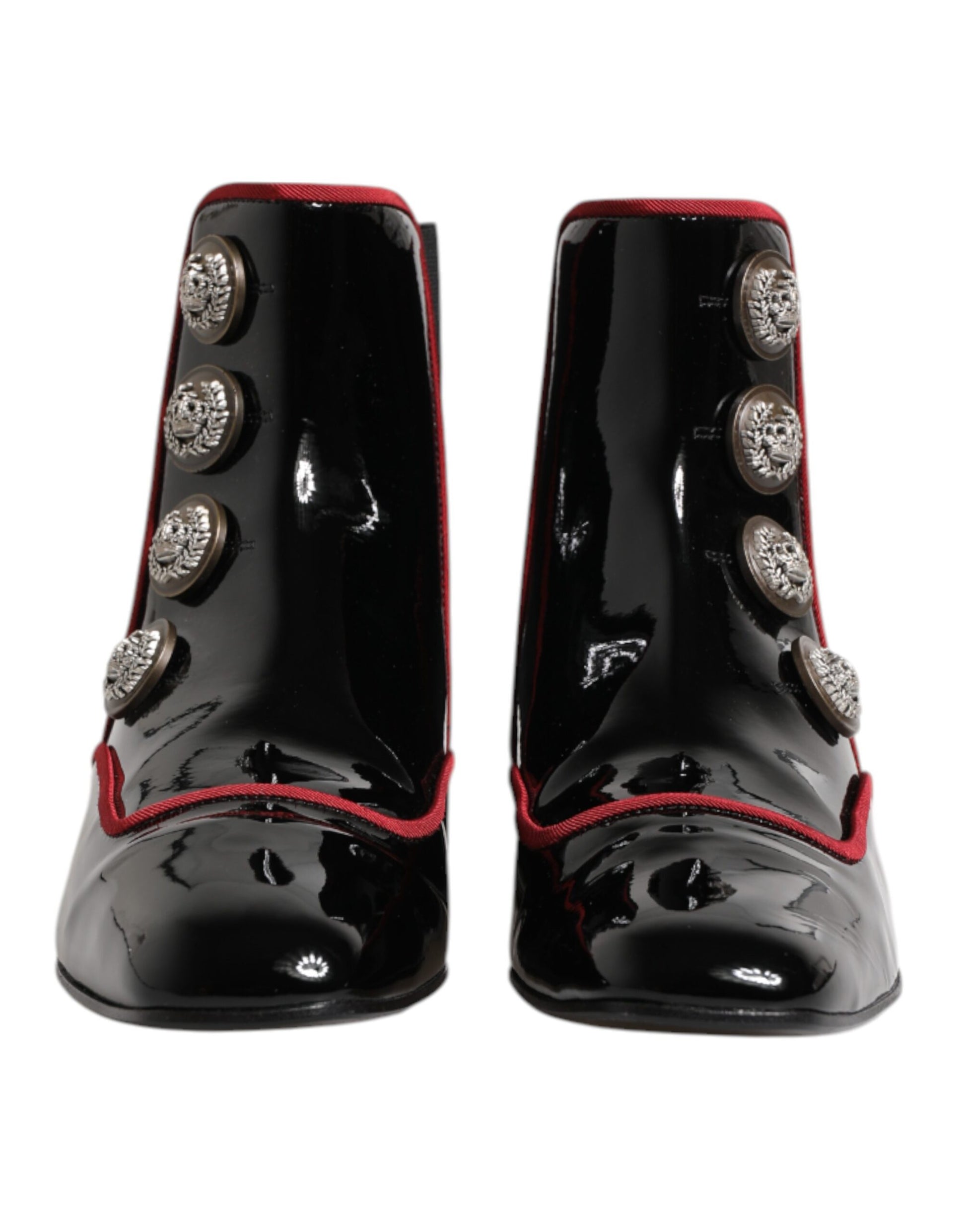 Dolce & Gabbana Black Jackie Buttoned Chelsea Boots Shoes - ACCEXO