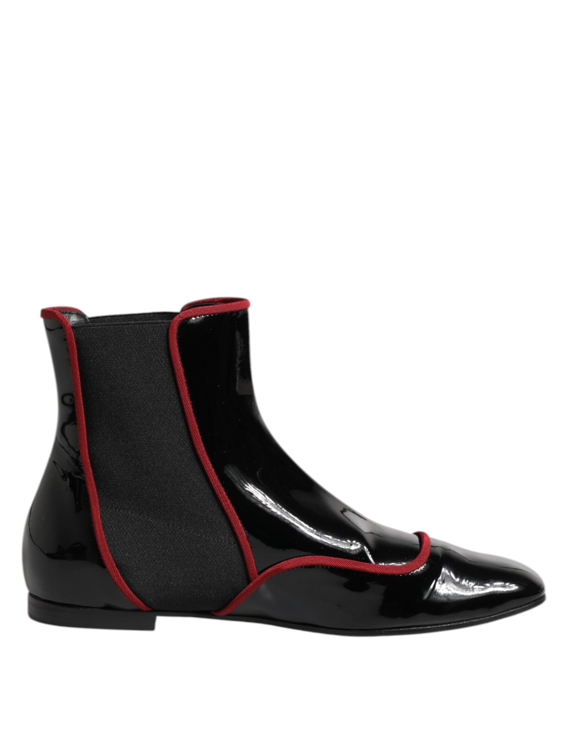 Dolce & Gabbana Black Jackie Buttoned Chelsea Boots Shoes - ACCEXO
