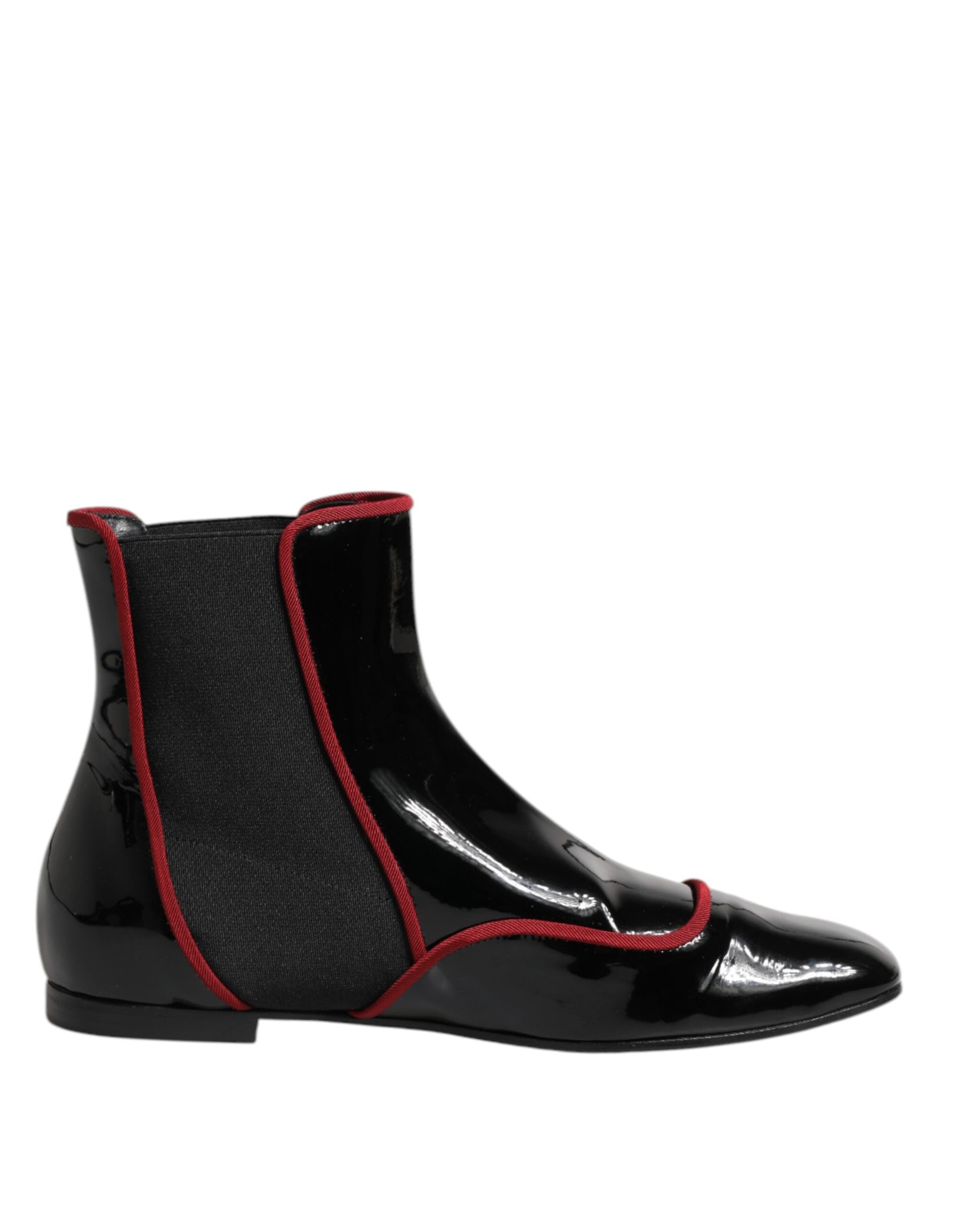 Dolce & Gabbana Black Jackie Buttoned Chelsea Boots Shoes - ACCEXO