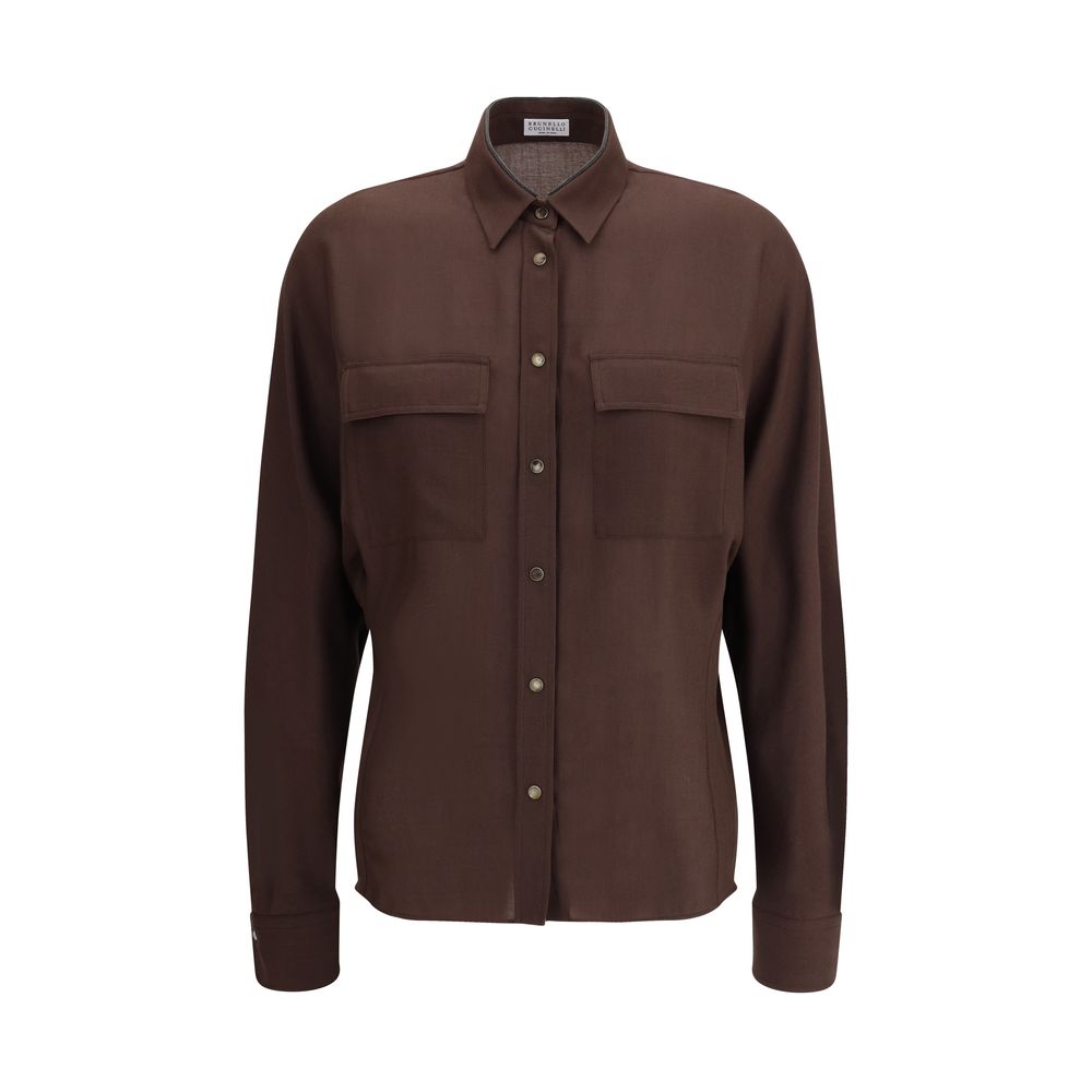 Brunello Cucinelli Embellished collar Shirt - ACCEXO