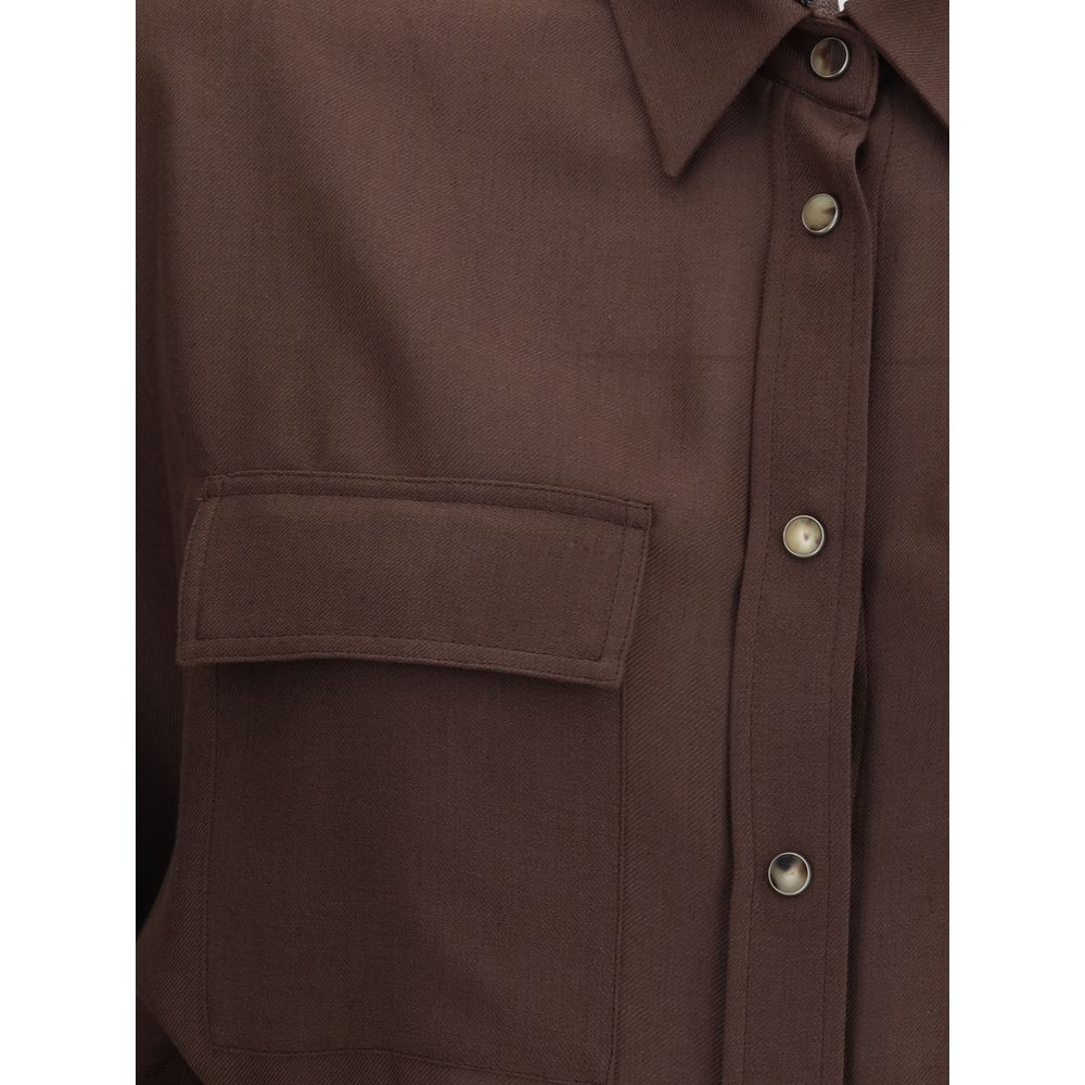 Brunello Cucinelli Embellished collar Shirt - ACCEXO