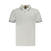 Hugo Boss Gray Cotton Polo Shirt