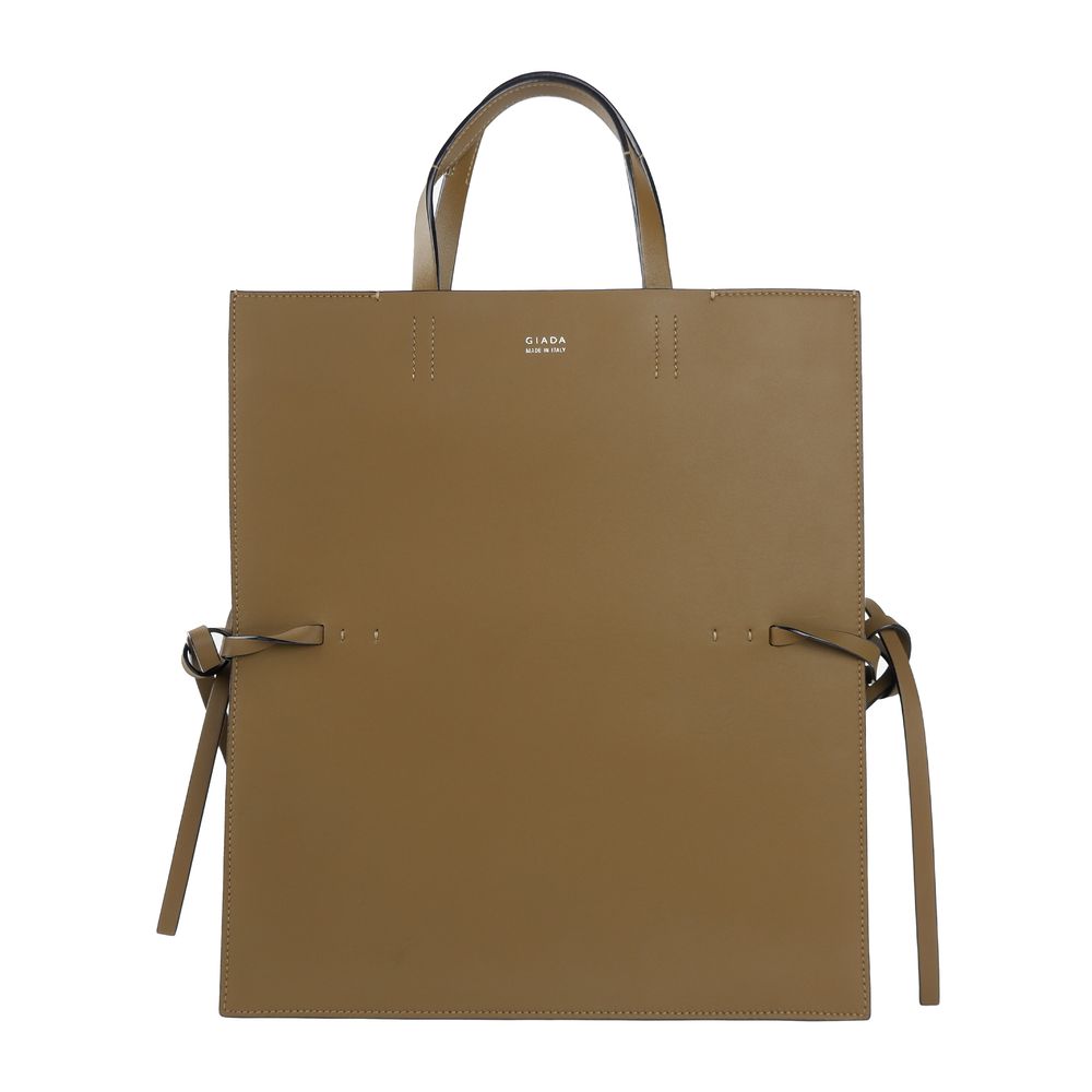 Giada Brown Leather Handbag - ACCEXO