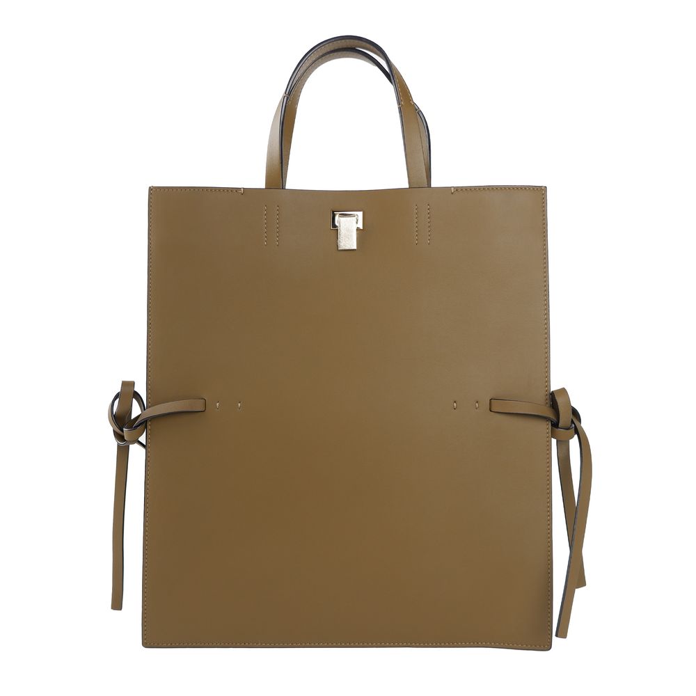 Giada Brown Leather Handbag - ACCEXO