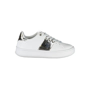 U.S. POLO ASSN. White Polyester Sneaker - ACCEXO