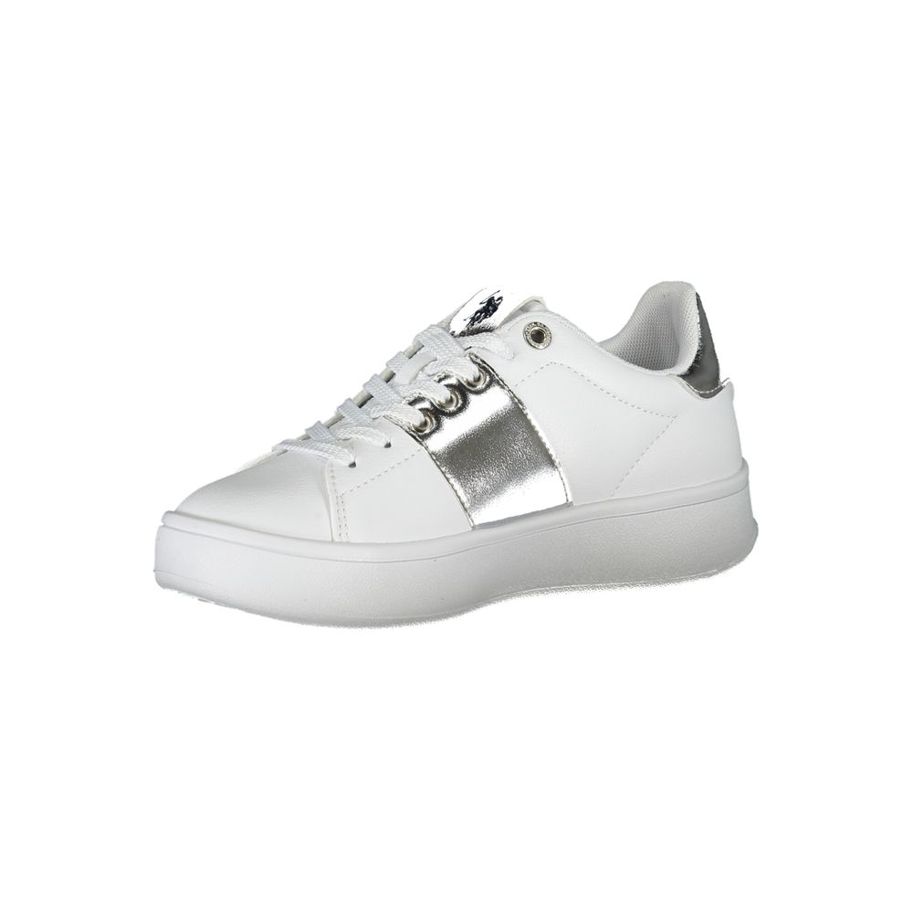 U.S. POLO ASSN. White Polyester Sneaker - ACCEXO